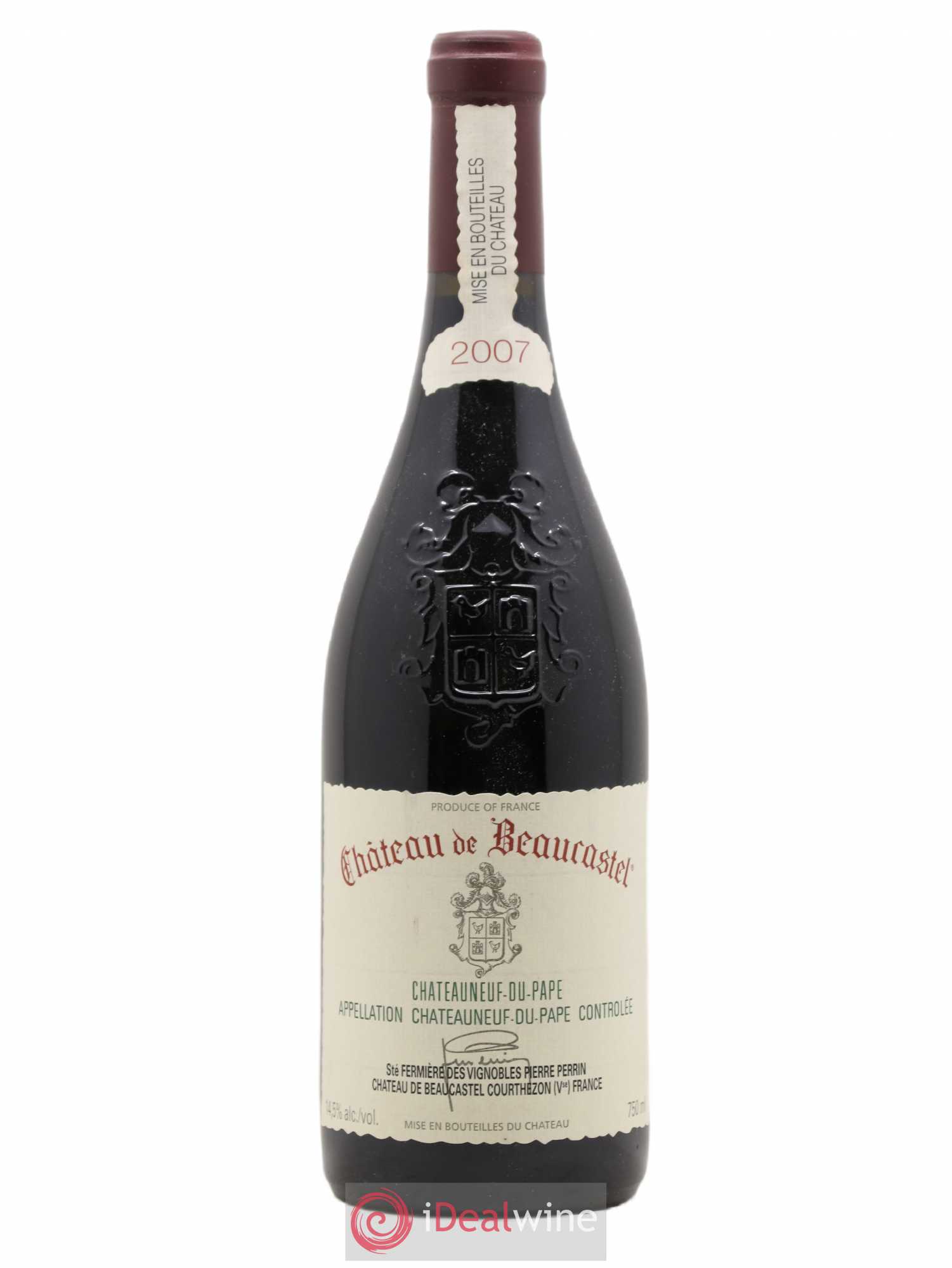 Châteauneuf-du-Pape Château de Beaucastel Famille Perrin 2007 - Lot de 1 bouteille - 0