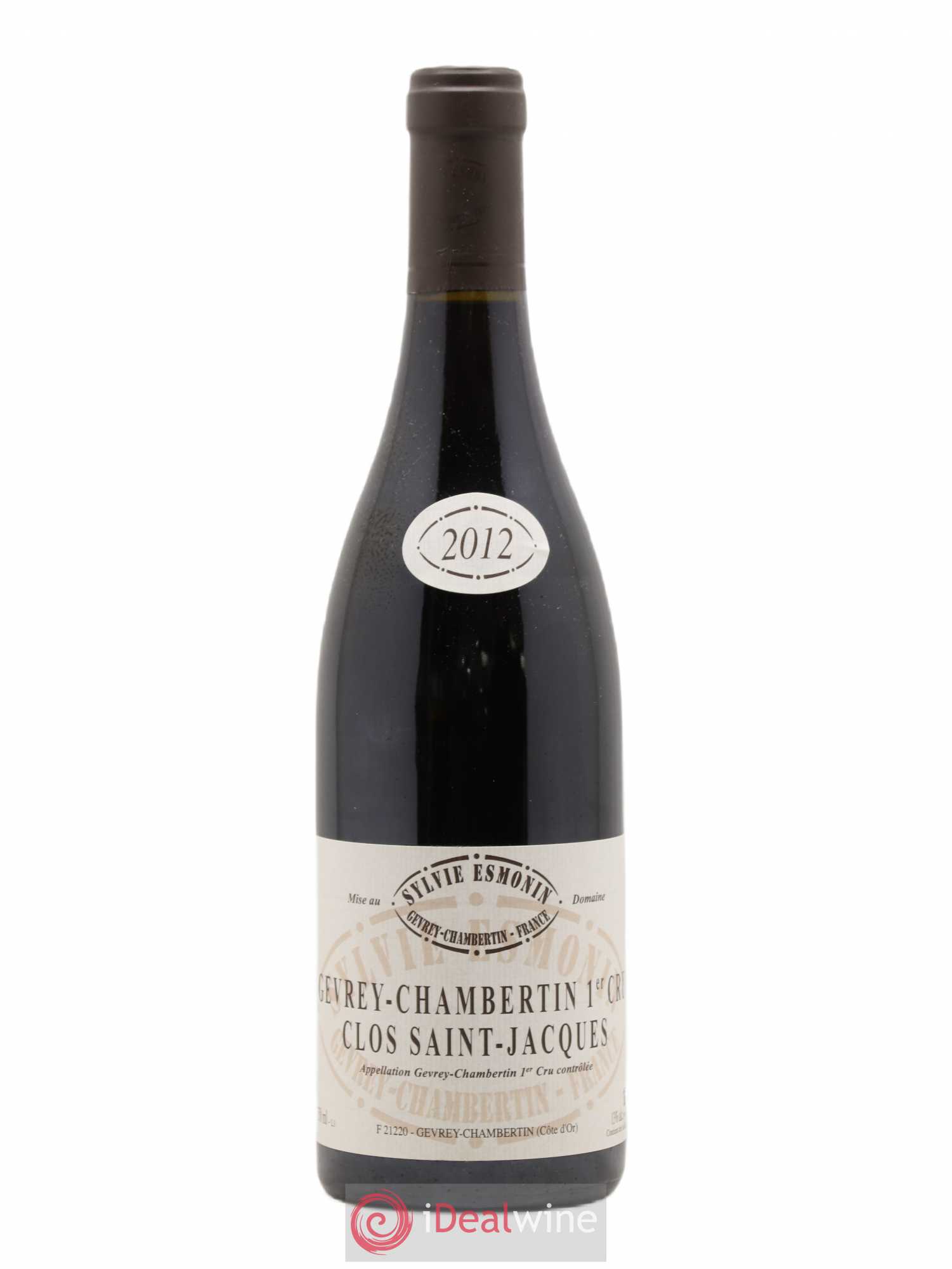 Gevrey-Chambertin 1er Cru Clos Saint Jacques Sylvie Esmonin 2012 - Lot de 1 bouteille - 0