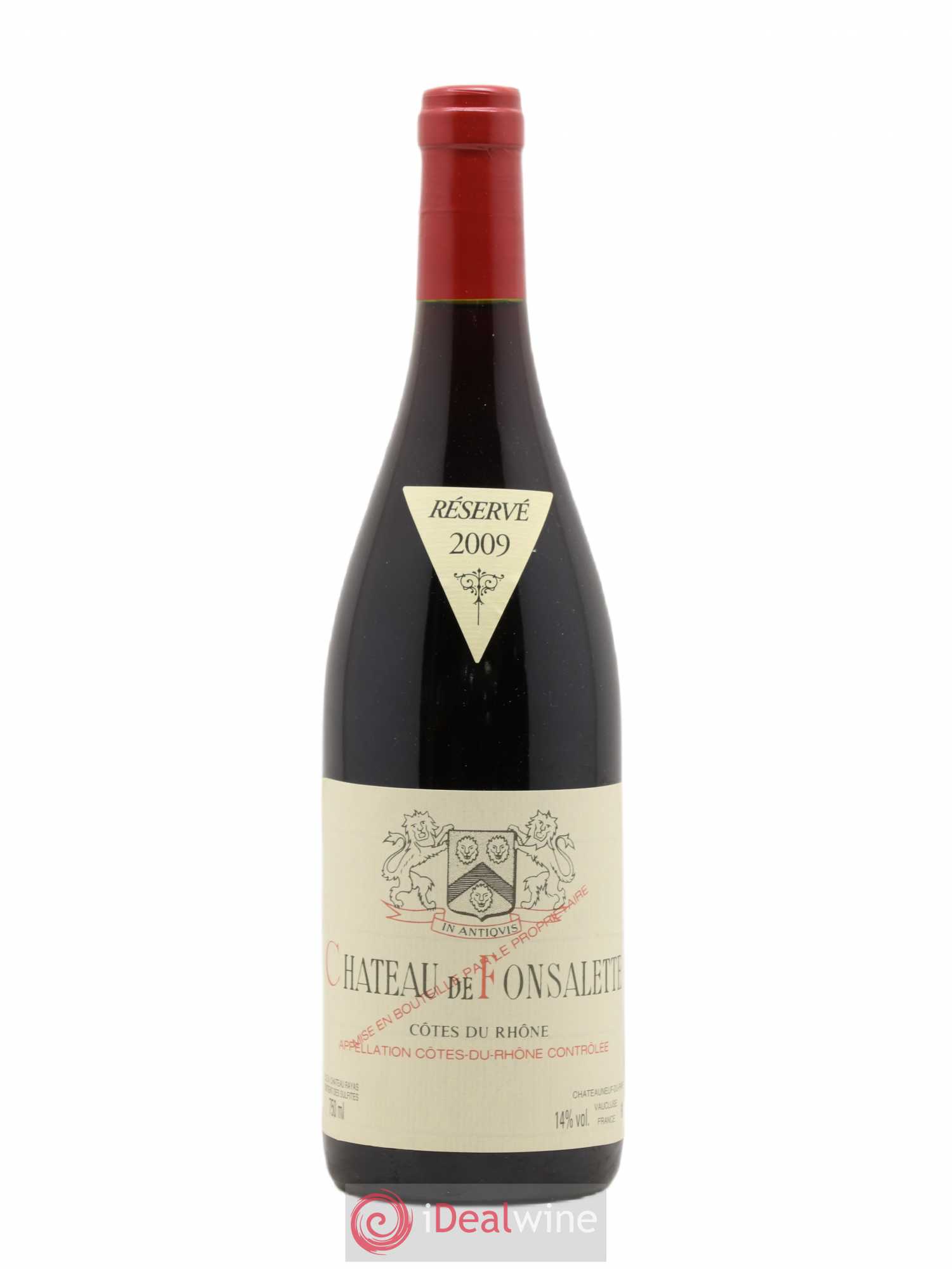 Côtes-du-Rhône Château de Fonsalette Emmanuel Reynaud 2009 - Lot de 1 bouteille - 0