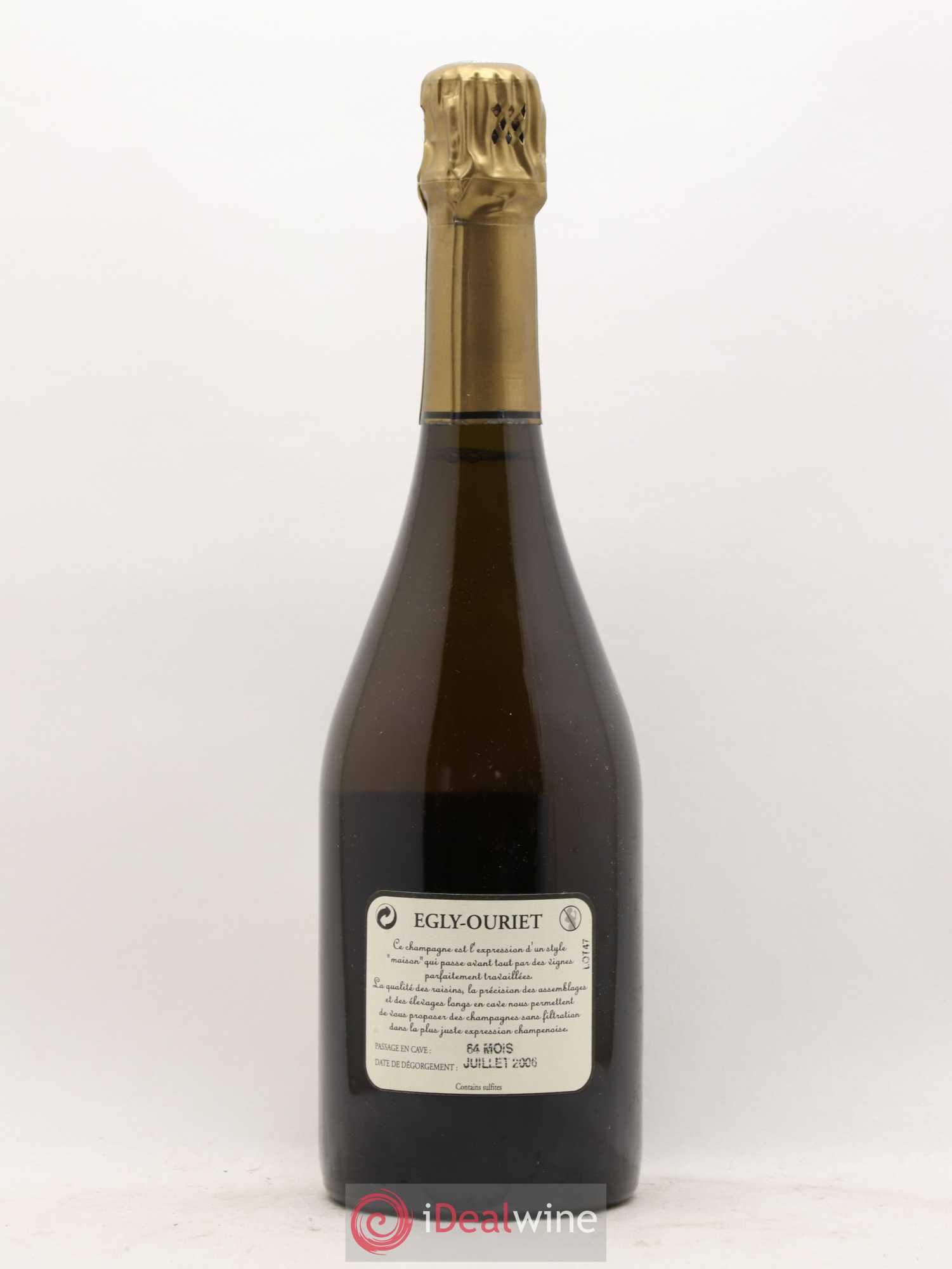 Ambonnay Vieilles Vignes Brut Millésimé Egly-Ouriet 1998 - Lot de 1 bouteille - 1