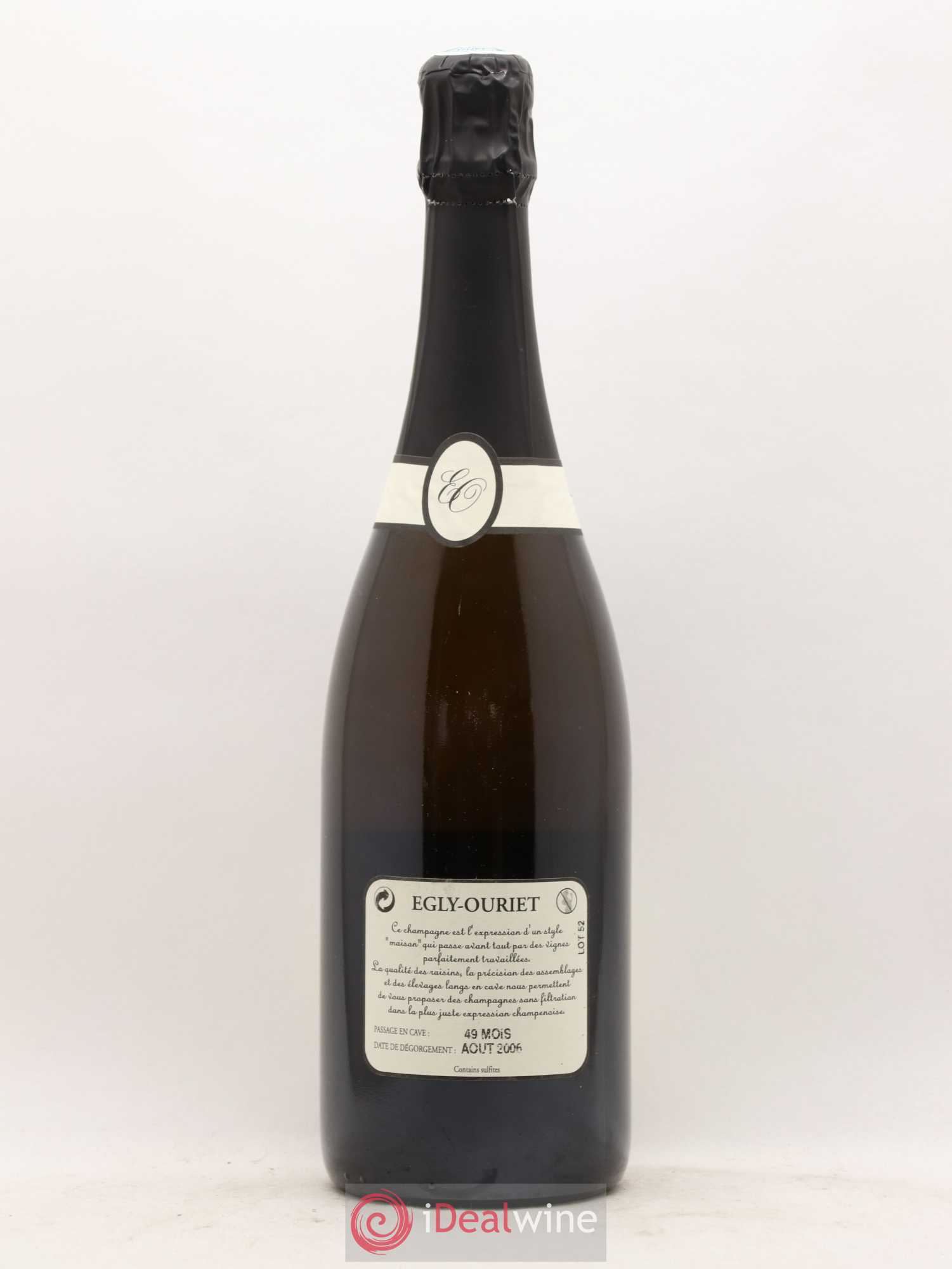 Blanc de Noirs Vieilles Vignes Egly-Ouriet Brut Grand Cru - Lot de 1 bouteille - 1