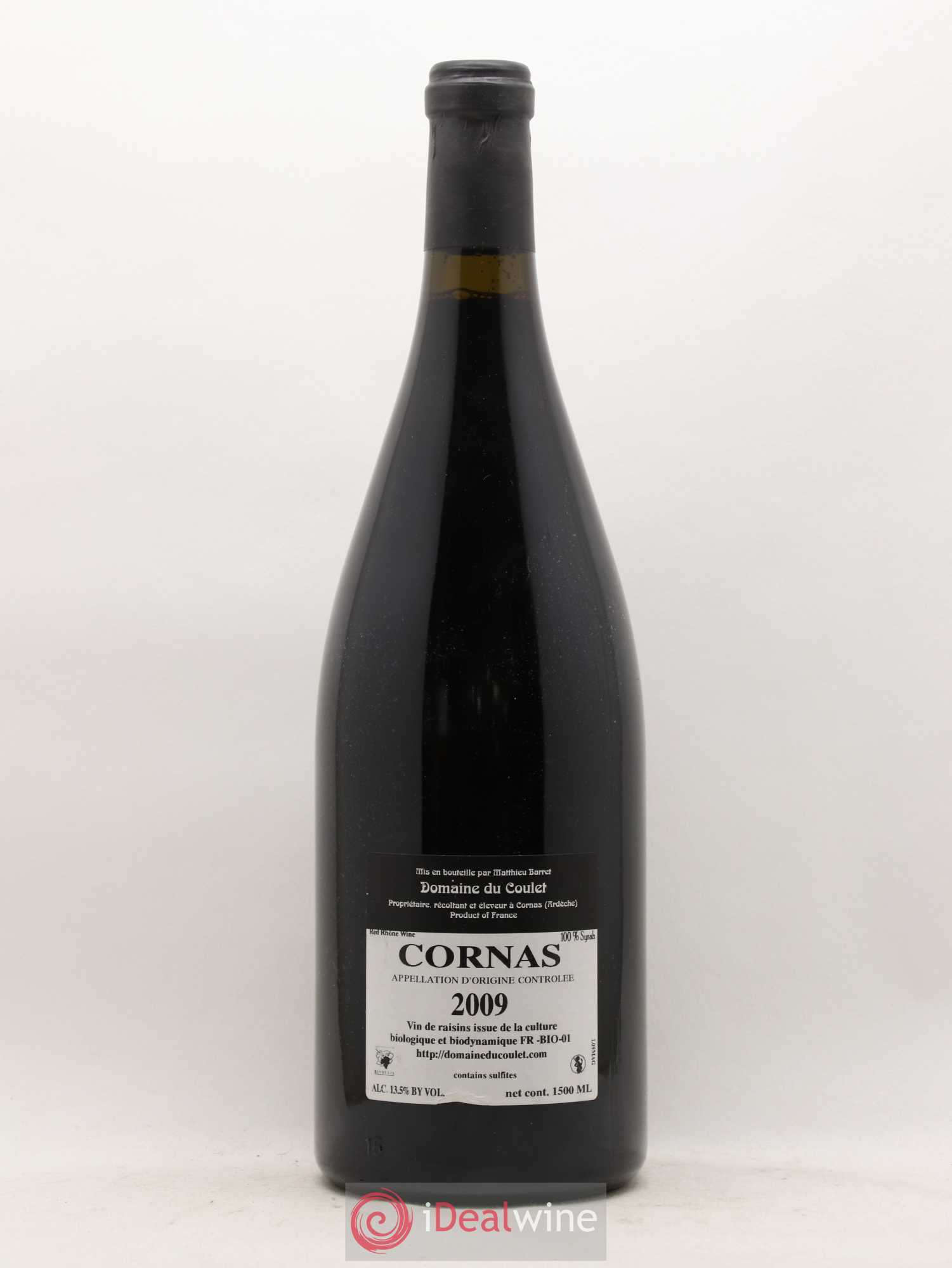 Cornas Billes Noires Coulet (Domaine du) - Matthieu Barret (sans prix de réserve) 2009 - Lot de 1 magnum - 1