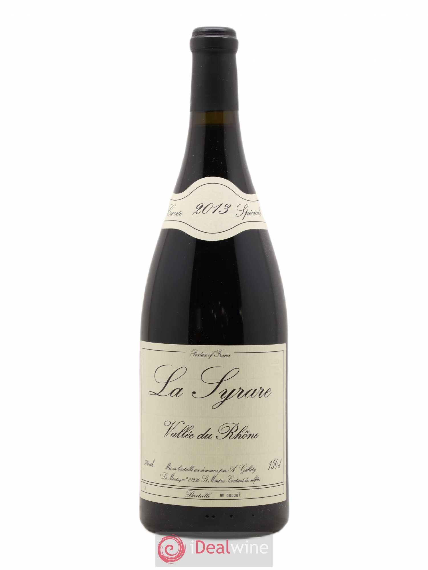 Côtes du Vivarais La Syrare Gallety (Domaine) Cuvée Spéciale 2013 - Lot de 1 magnum - 0