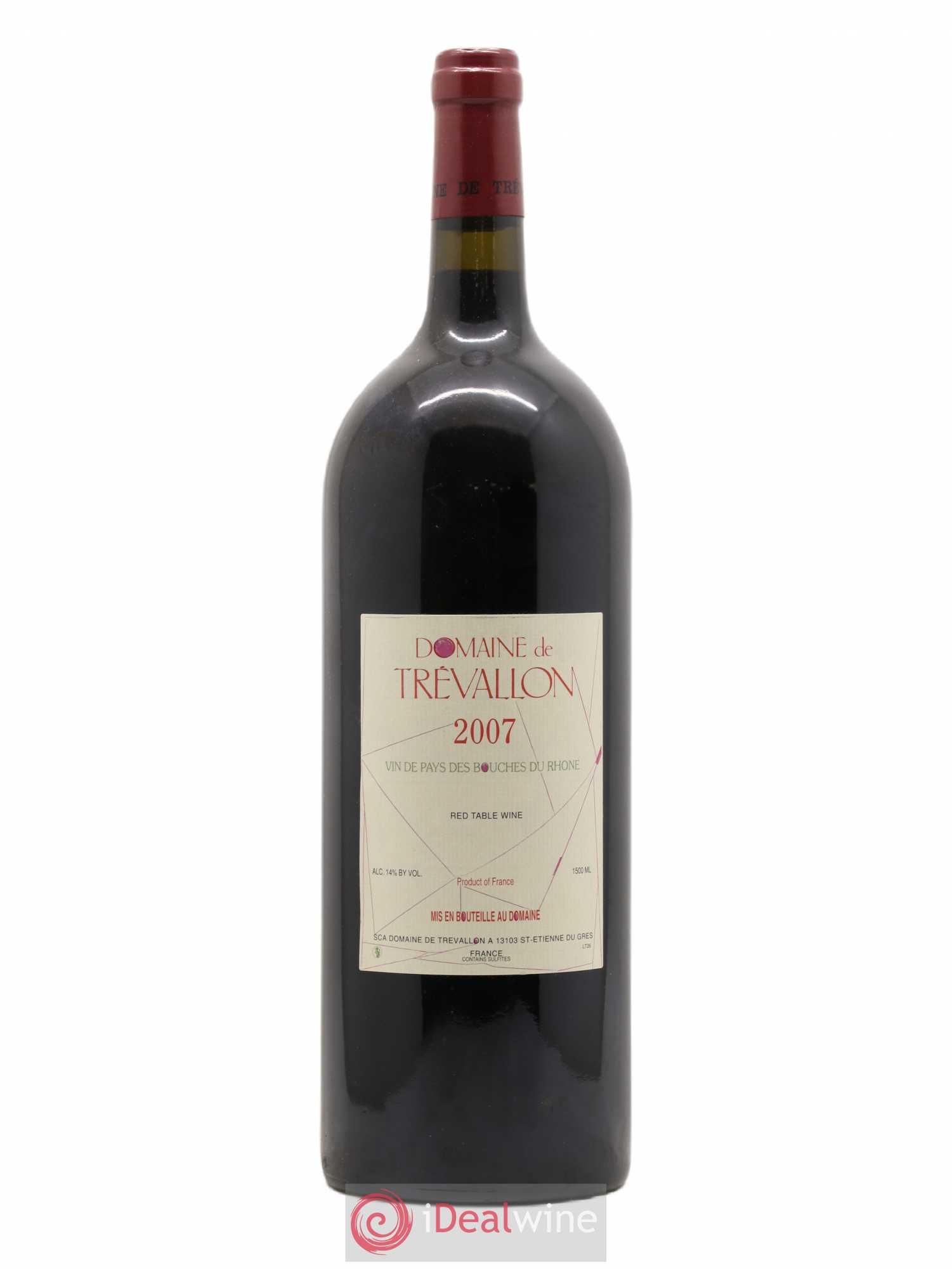 VDP Bouches du Rhône Trévallon (Domaine de) Eloi Dürrbach 2007 - Lot de 1 magnum - 0