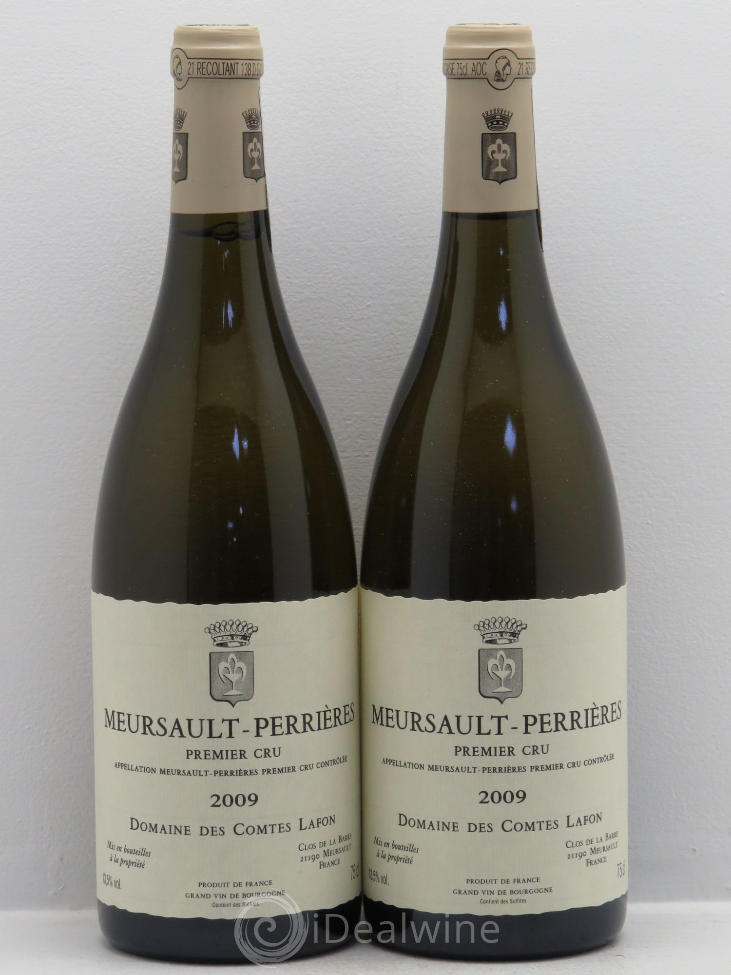 Meursault 1er Cru Perrières Comtes Lafon (Domaine des) 2009 - Lotto di 2 bottiglie - 0