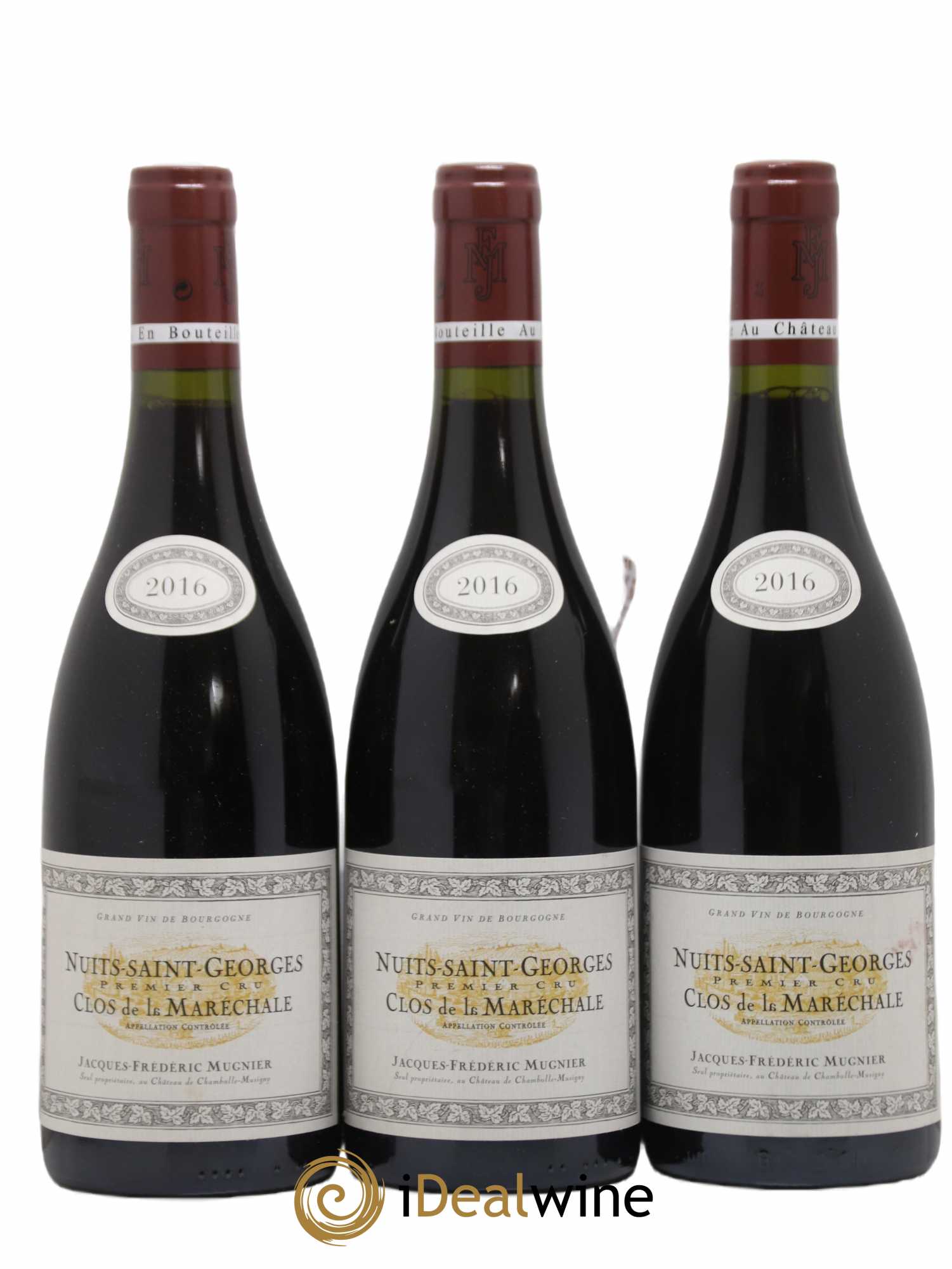 Nuits-Saint-Georges 1er Cru Clos de La Maréchale Jacques-Frédéric Mugnier 2016 - Lot de 3 bouteilles - 0
