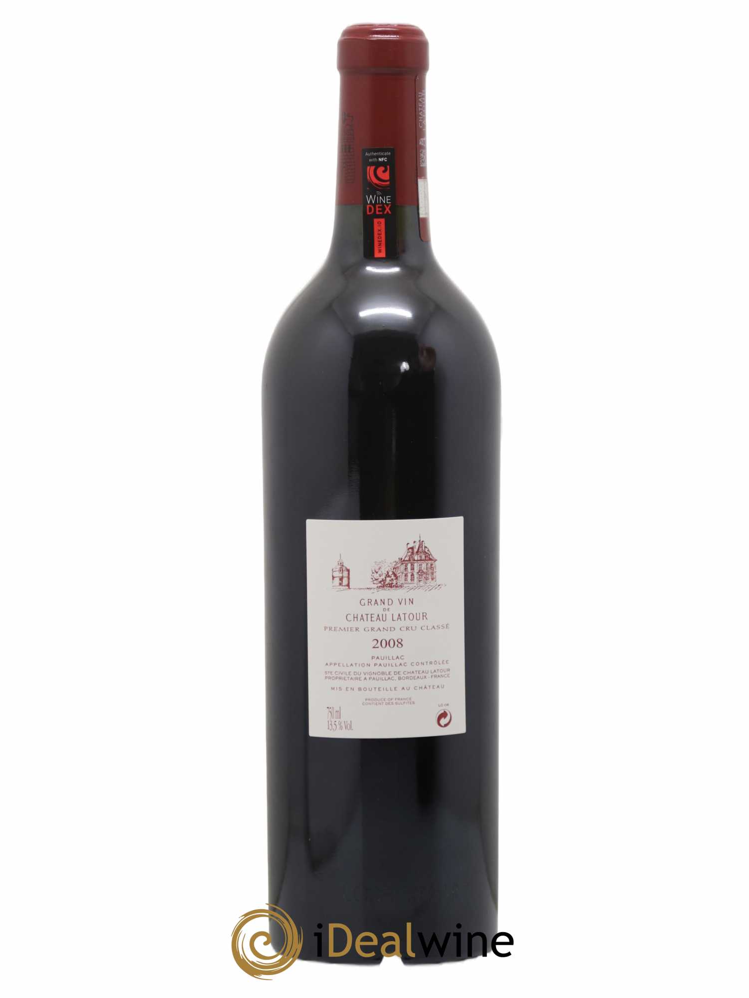 Château Latour 1er Grand Cru Classé 2008 - Lot de 1 bouteille - 1