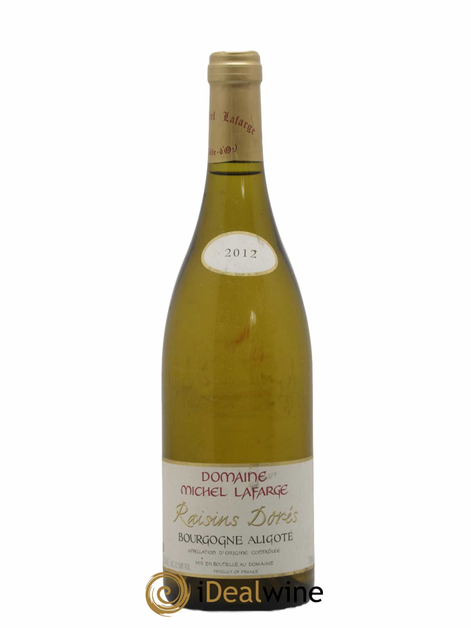Bourgogne Aligoté Raisins Dorés Lafarge (Domaine) 2012 - Lot de 1 bouteille - 0