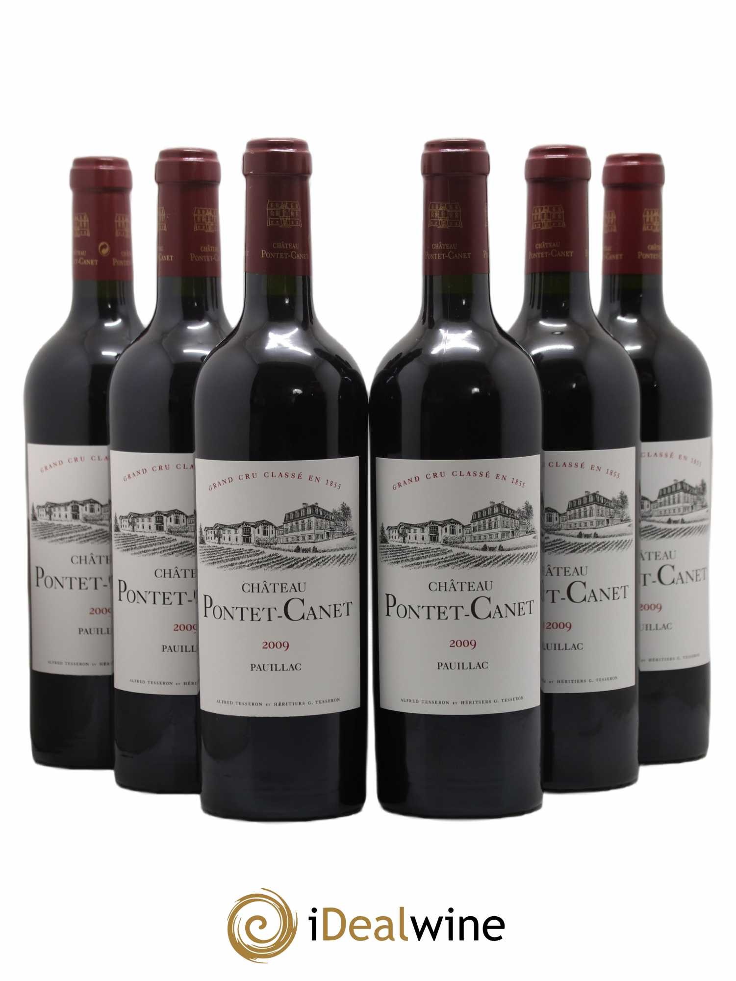 Château Pontet Canet 5ème Grand Cru Classé 2009 - Lot de 6 bouteilles - 0