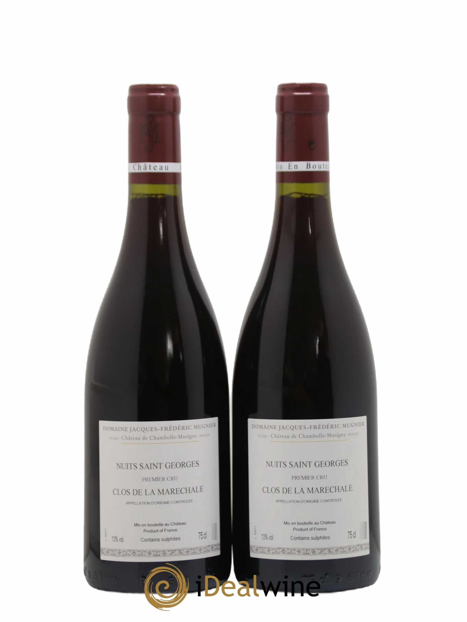 Nuits-Saint-Georges 1er Cru Clos de La Maréchale Jacques-Frédéric Mugnier 2017 - Lot de 2 bouteilles - 1