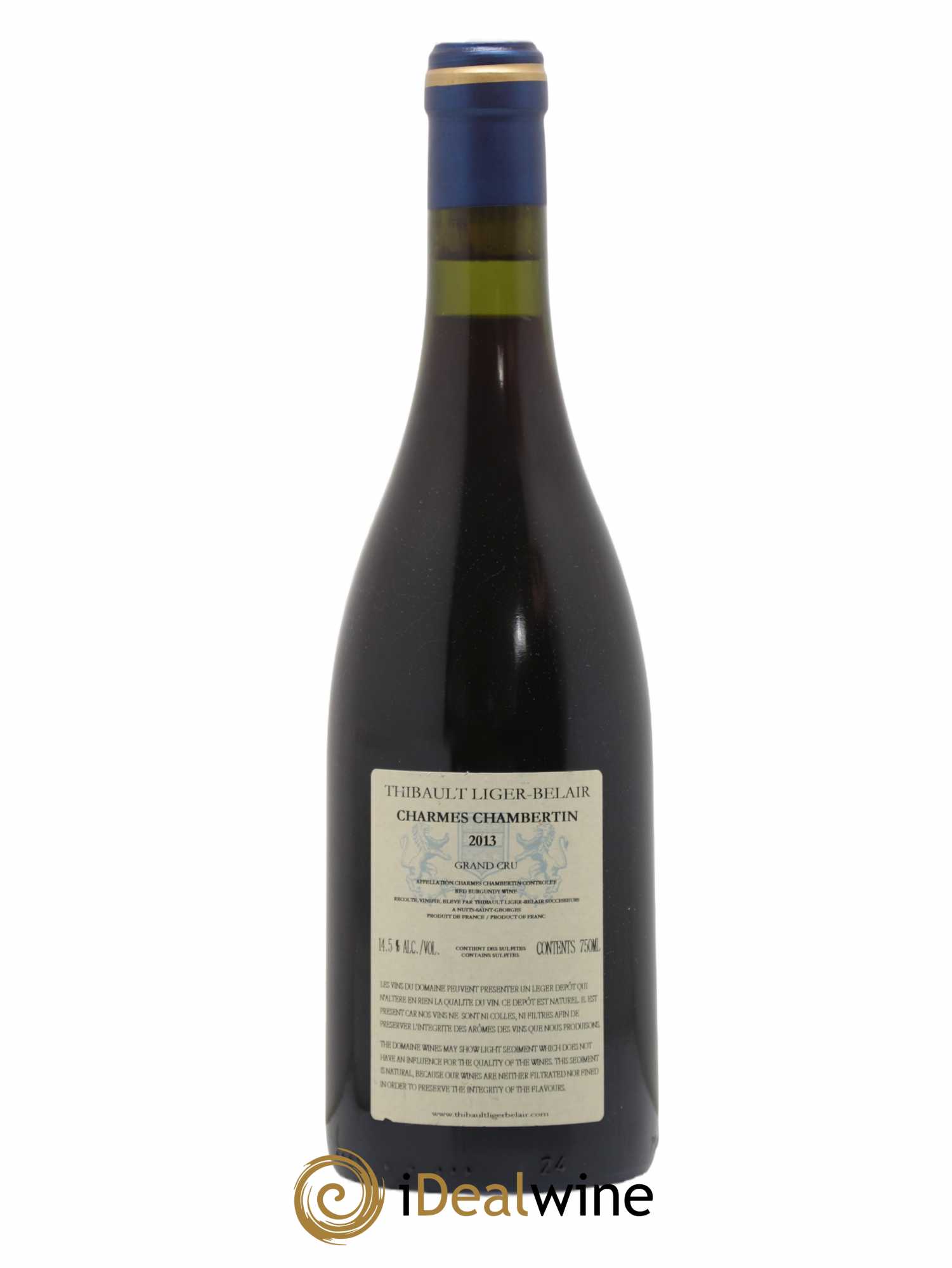 Charmes-Chambertin Grand Cru Thibault Liger-Belair Successeurs 2013 - Lot de 1 bouteille - 1