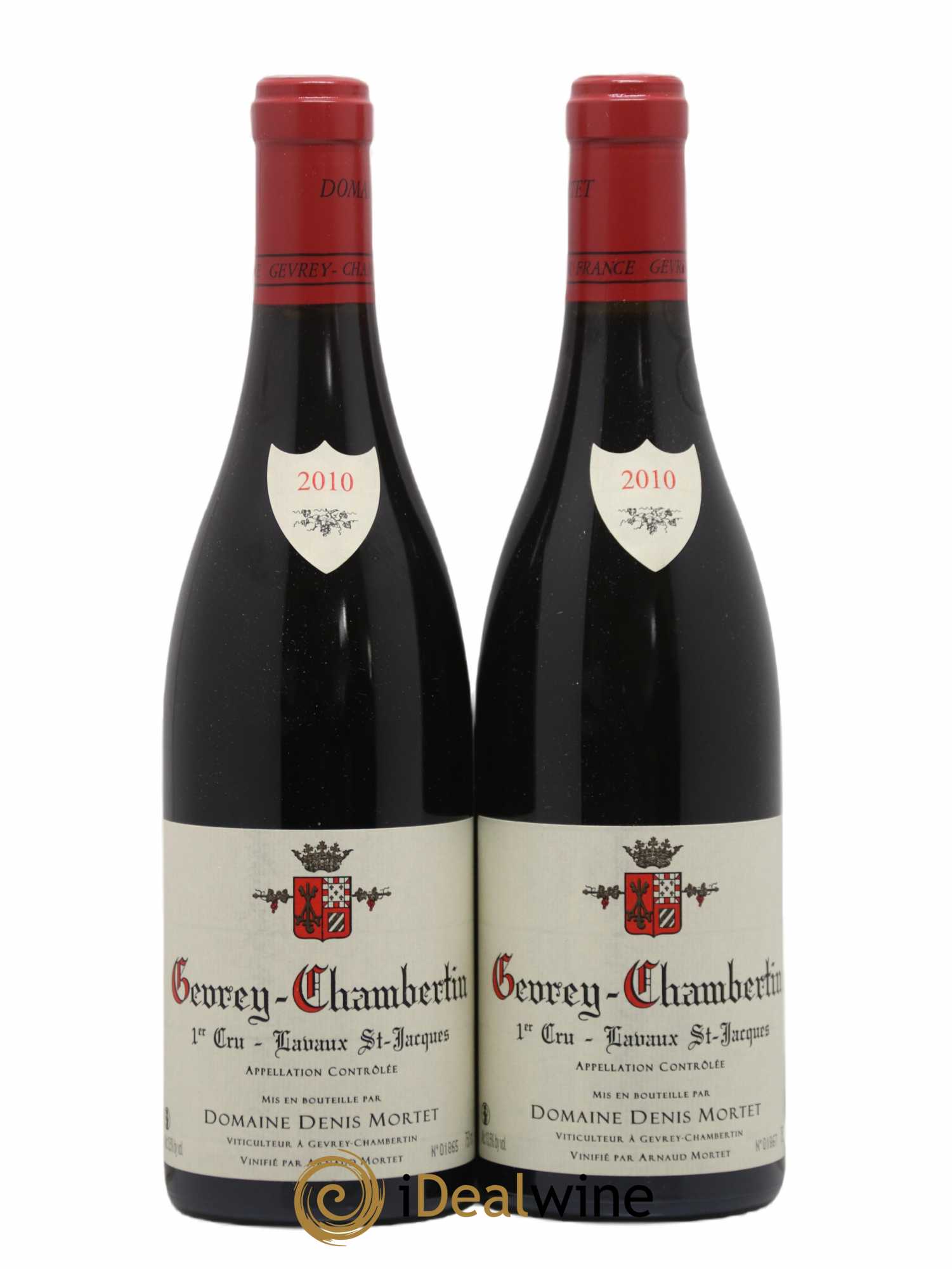 Gevrey-Chambertin 1er Cru Lavaux Saint Jacques Denis Mortet (Domaine) Lavaux Mortet 2010 - Lot de 2 bouteilles - 0