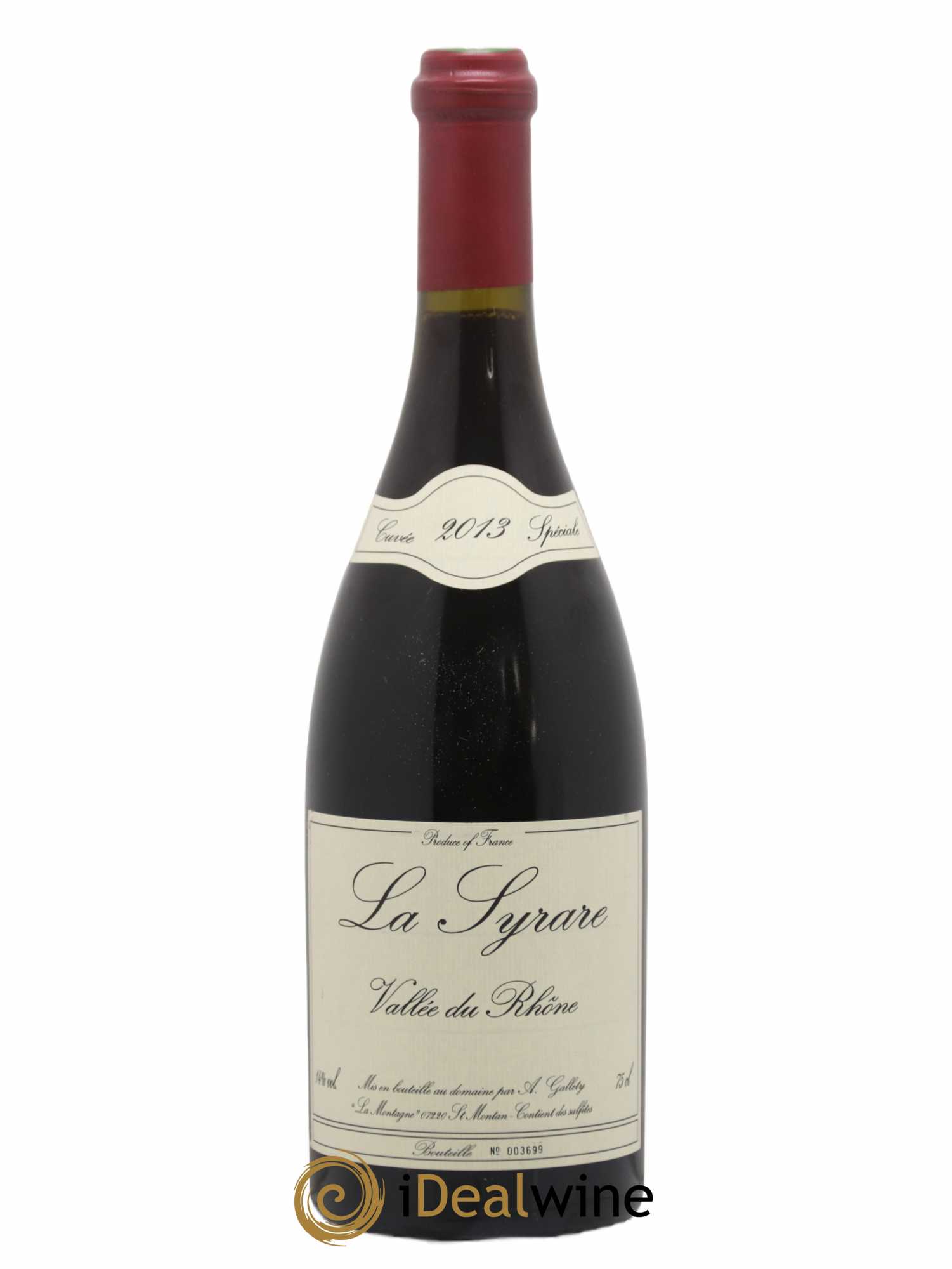 Côtes du Vivarais La Syrare Gallety (Domaine) 2013 - Lot de 1 bouteille - 0