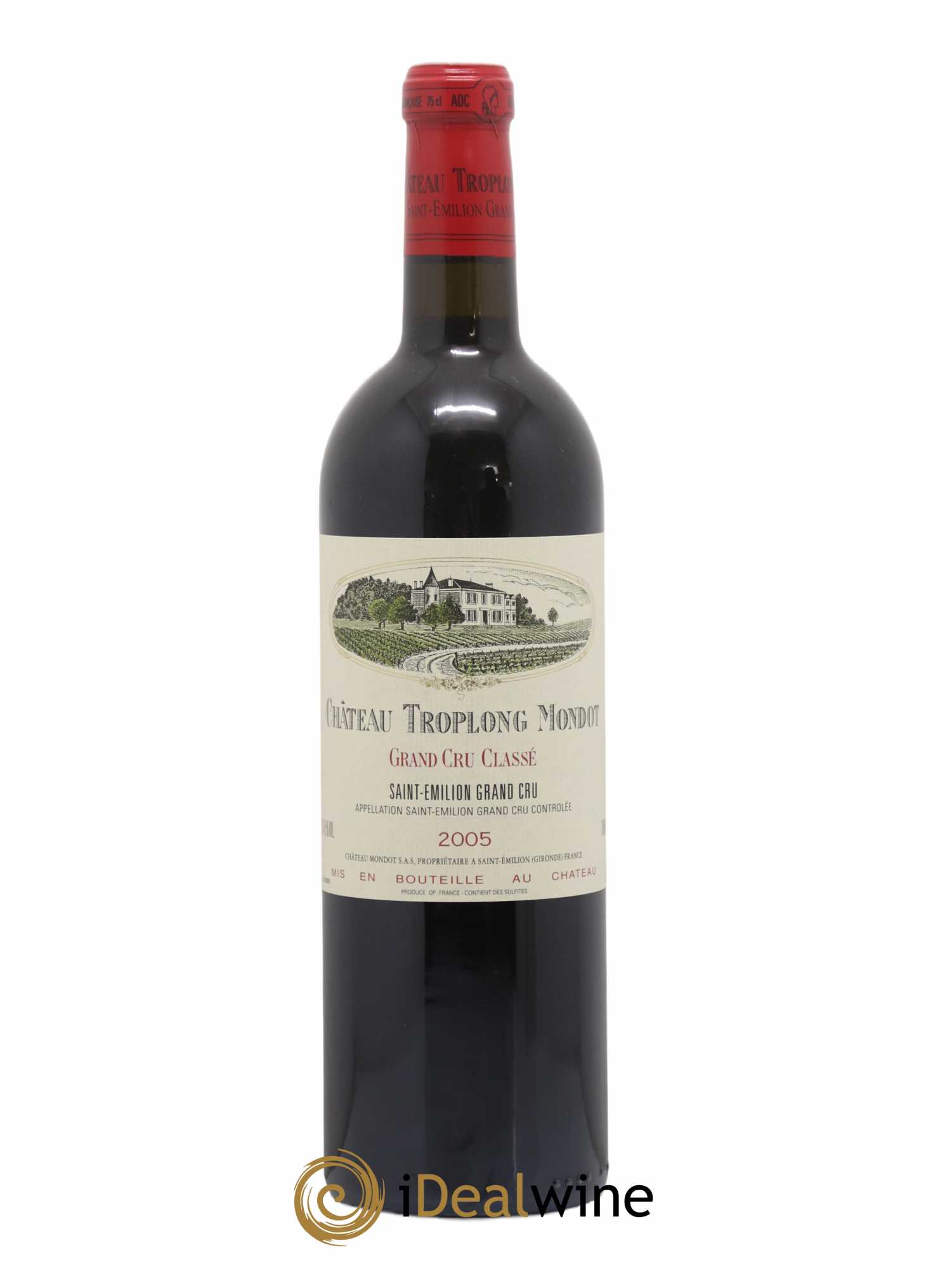 Château Troplong Mondot 1er Grand Cru Classé B 2005 - Lot de 1 bouteille - 0