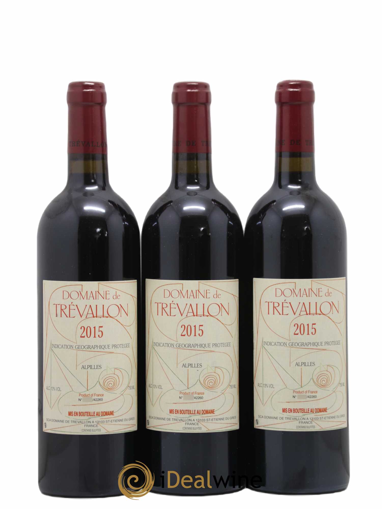 Alpilles Trévallon (Domaine de) Eloi Dürrbach 2015 - Lot de 3 bouteilles - 0