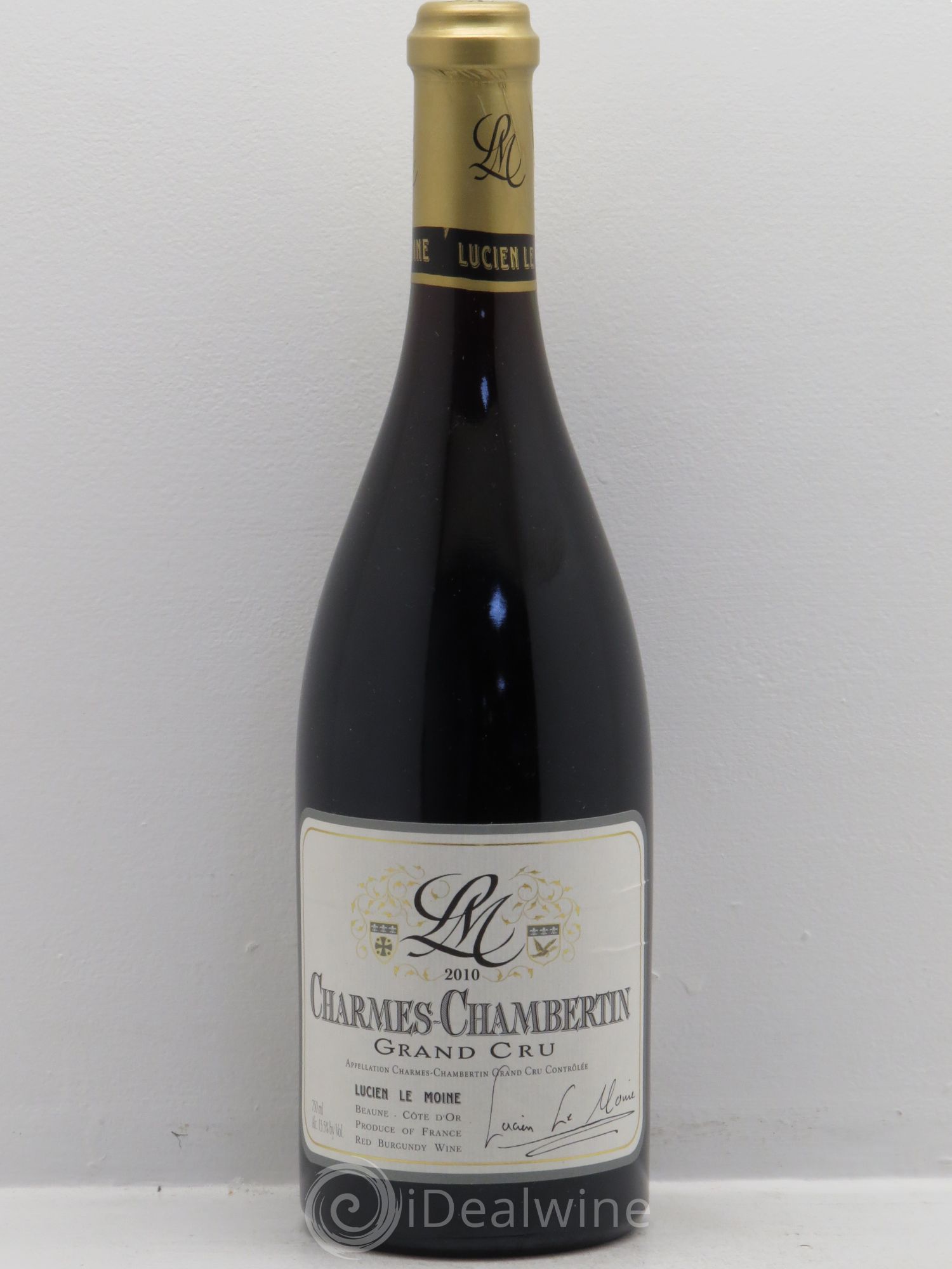 Charmes-Chambertin Grand Cru Lucien Le Moine 2010 - Lot de 1 bouteille - 0