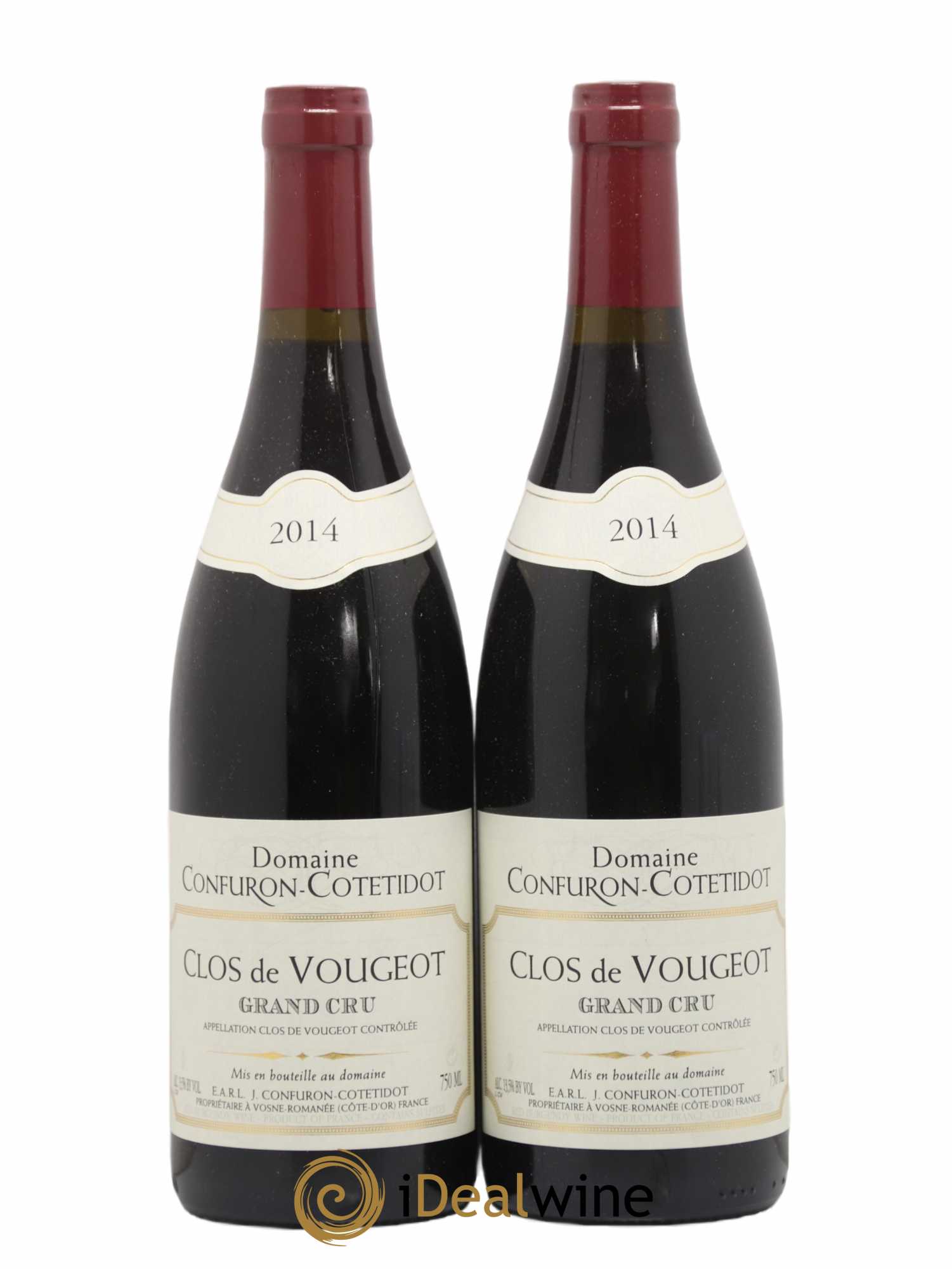 Clos de Vougeot Grand Cru Confuron-Cotetidot 2014 - Lot de 2 bouteilles - 0