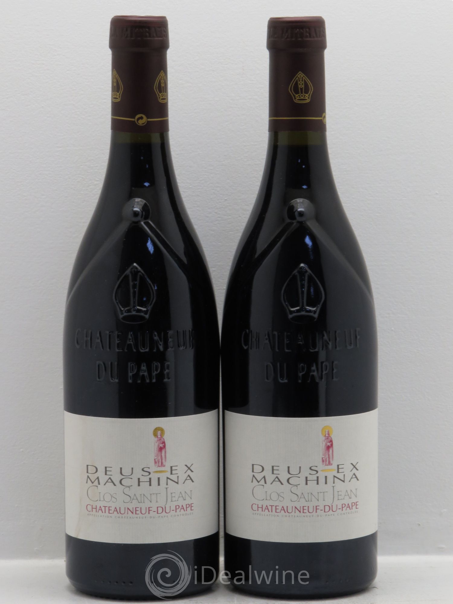 Châteauneuf-du-Pape Clos Saint-Jean Deus Ex Machina Pascal et Vincent Maurel 2010 - Lot de 2 bouteilles - 0