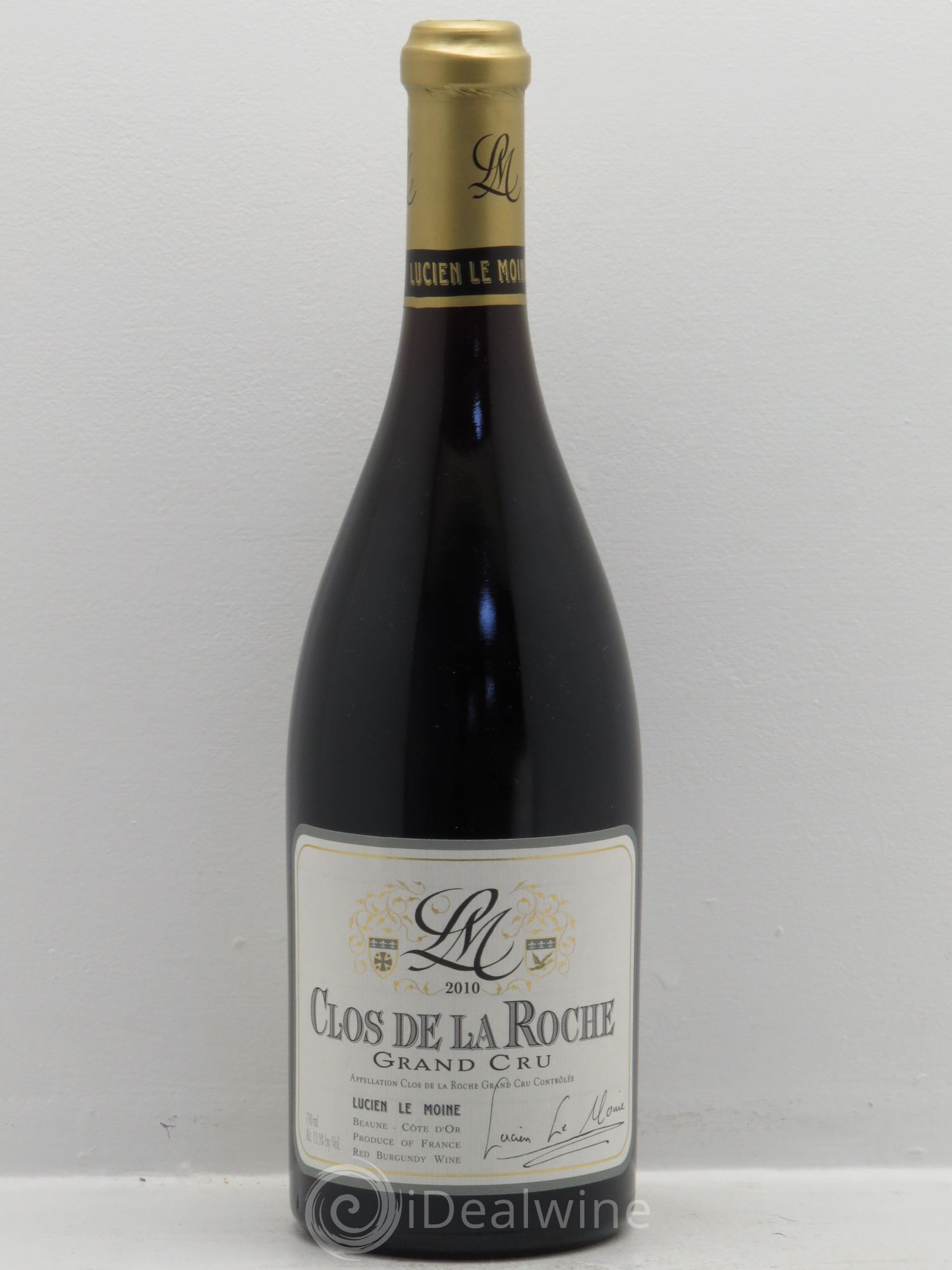 Clos de la Roche Grand Cru Lucien Le Moine 2010 - Lot de 1 bouteille - 0