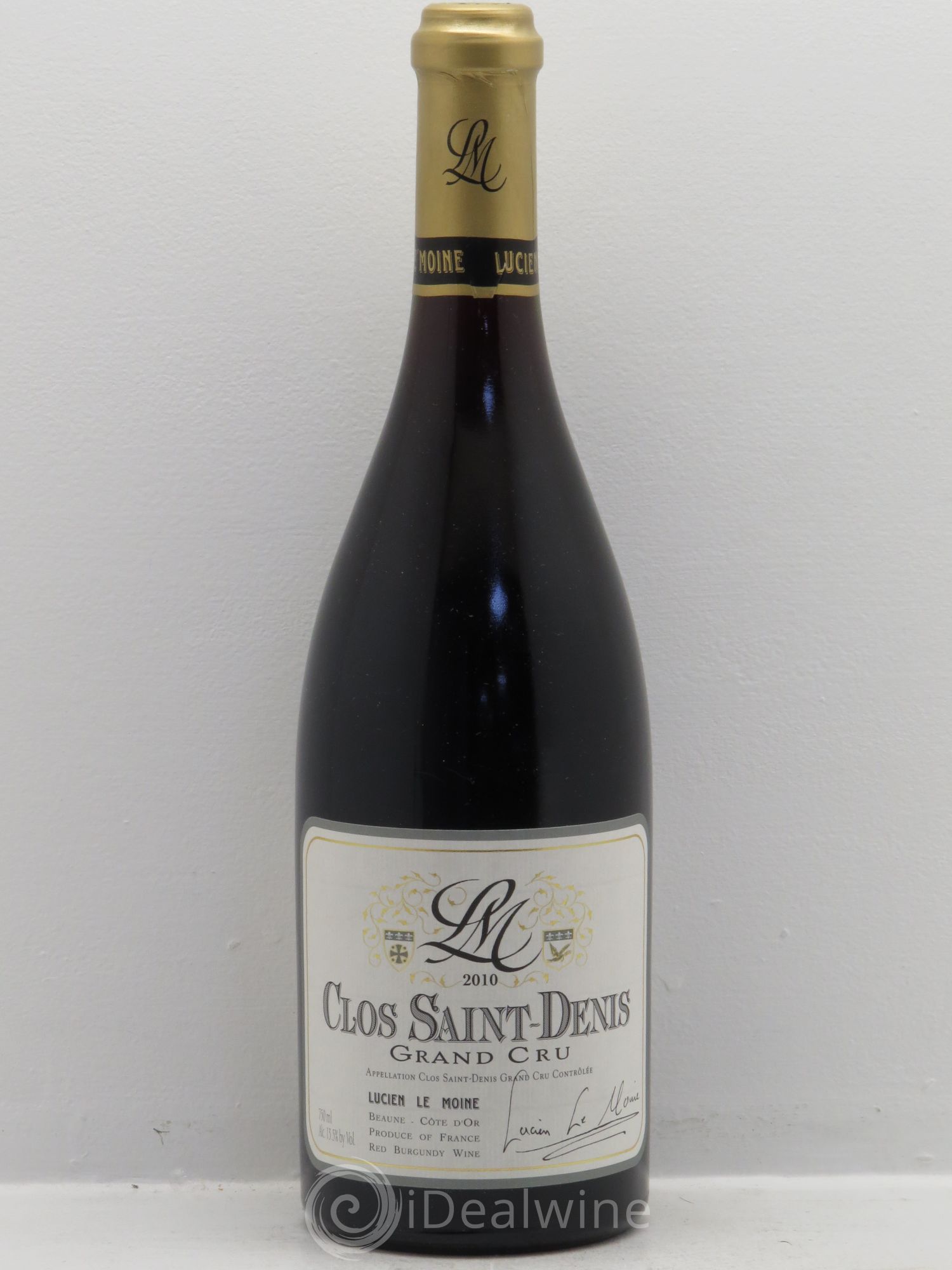 Clos Saint-Denis Grand Cru Lucien Le Moine 2010 - Lot de 1 bouteille - 0