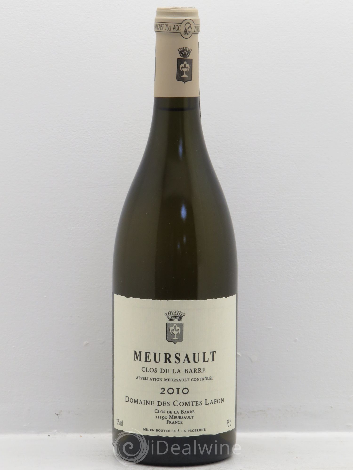 Meursault Clos de la Barre Comtes Lafon (Domaine des) 2010 - Lot de 1 bouteille - 0