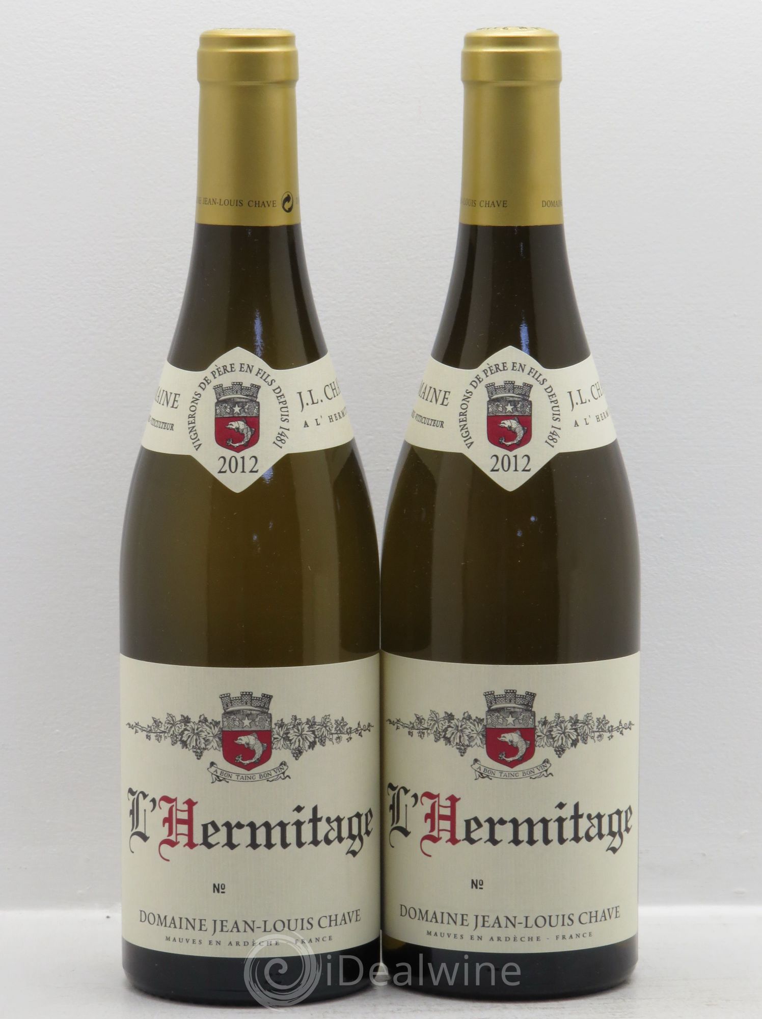 Hermitage Jean-Louis Chave 2012 - Lot de 2 bouteilles - 0