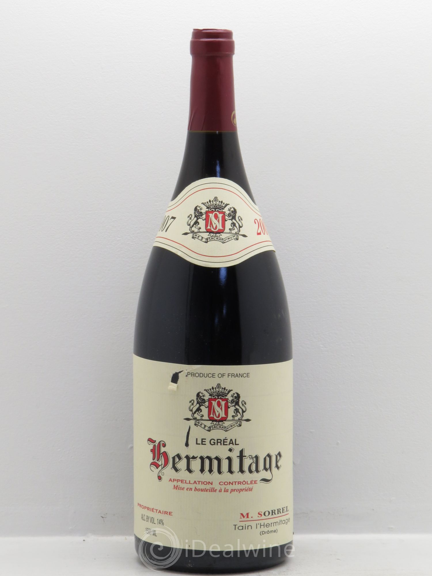 Hermitage Le Gréal Marc Sorrel 2007 - Lot de 1 magnum - 0