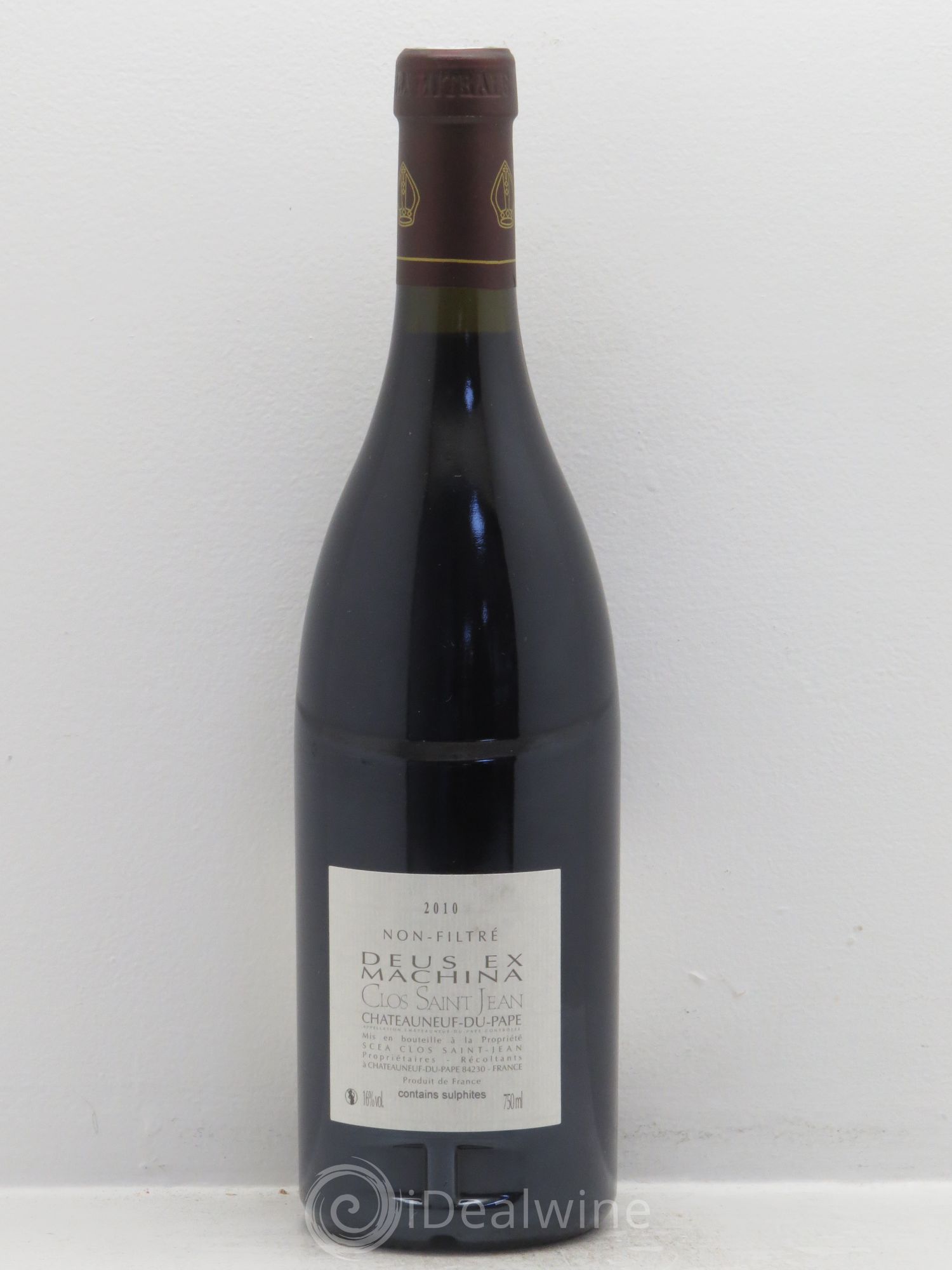 Châteauneuf-du-Pape Clos Saint-Jean Deus Ex Machina Pascal et Vincent Maurel  (sans prix de réserve) 2010 - Lot de 1 bouteille - 1