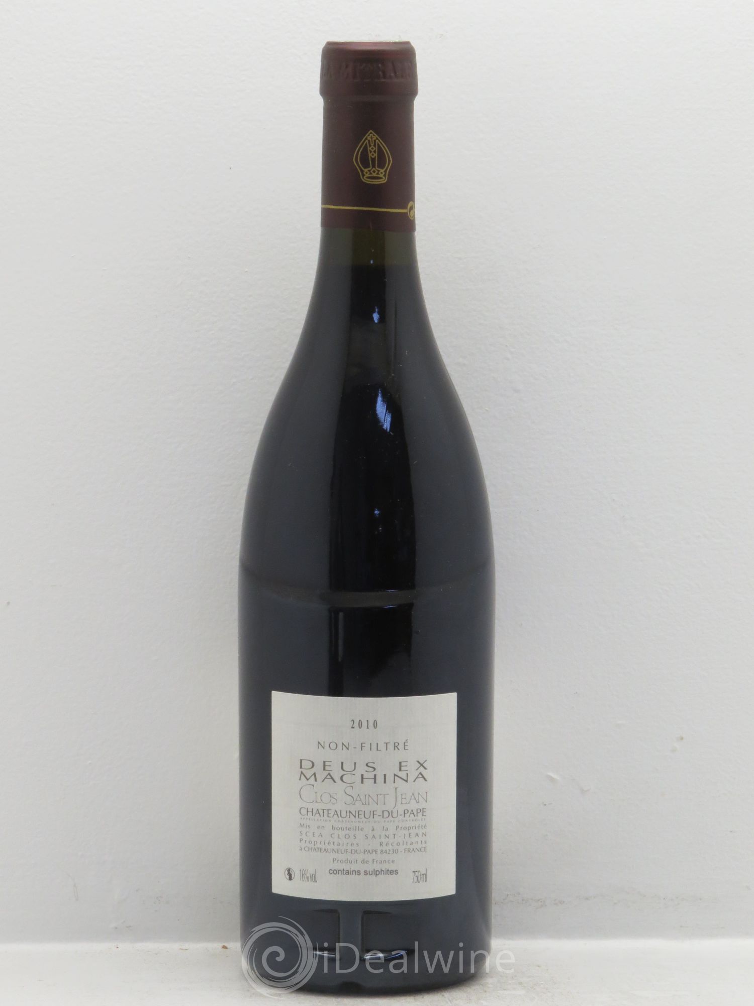 Châteauneuf-du-Pape Clos Saint-Jean Deus Ex Machina Pascal et Vincent Maurel (sans prix de réserve) 2010 - Lot de 1 bouteille - 1
