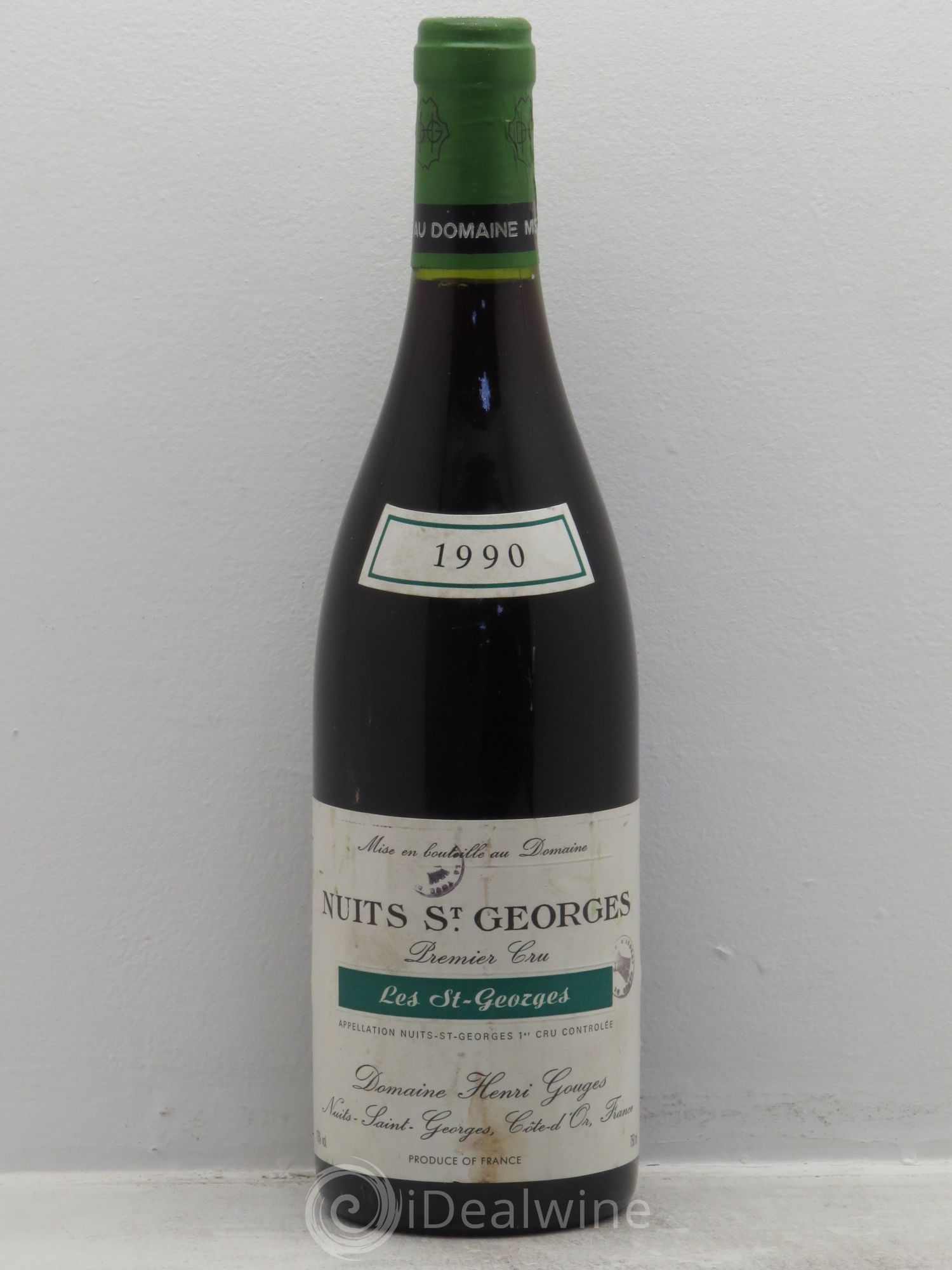 Nuits-Saint-Georges 1er Cru Les Saints Georges Henri Gouges 1990 - Lot de 1 bouteille - 0
