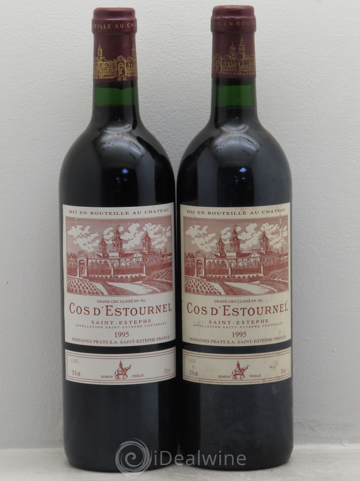 Cos d'Estournel 2ème Grand Cru Classé 1995 - Lot de 2 bouteilles - 0