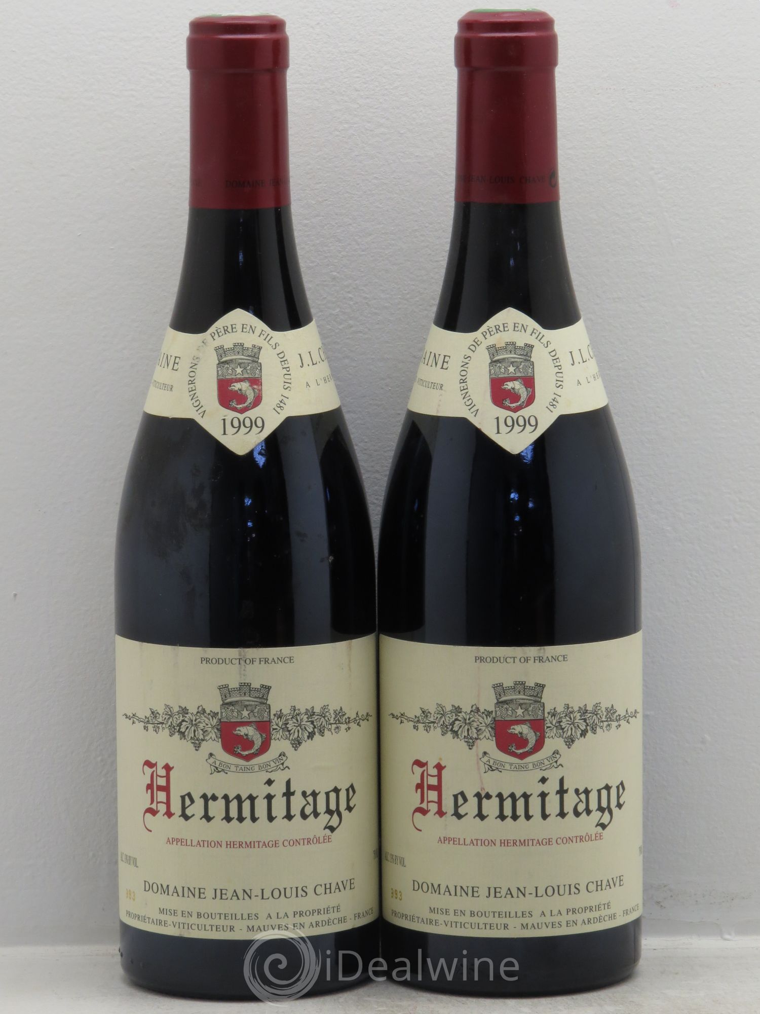 Hermitage Jean-Louis Chave 1999 - Lot de 2 bouteilles - 0