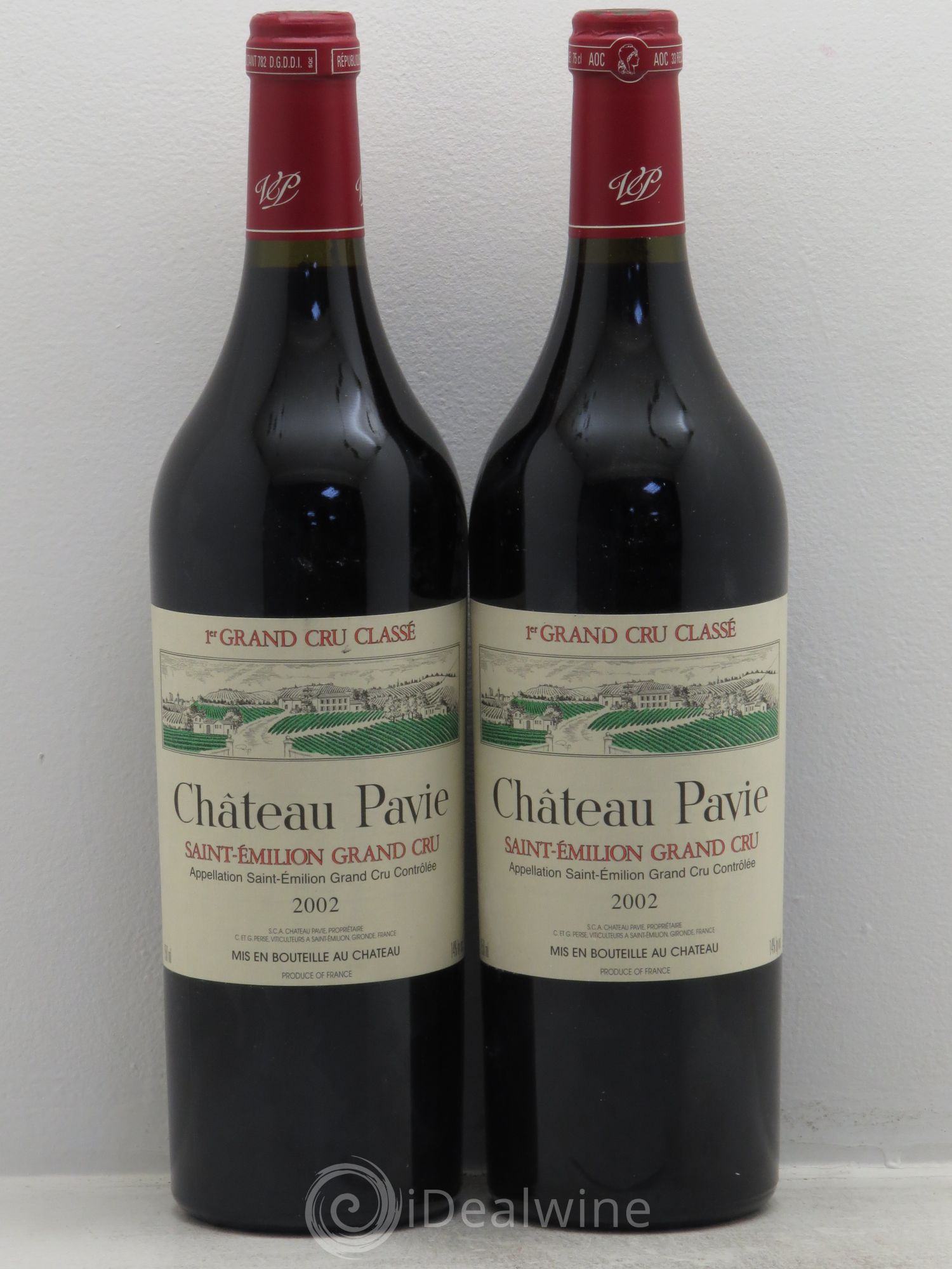 Château Pavie 1er Grand Cru Classé A 2002 - Lot de 2 bouteilles - 0