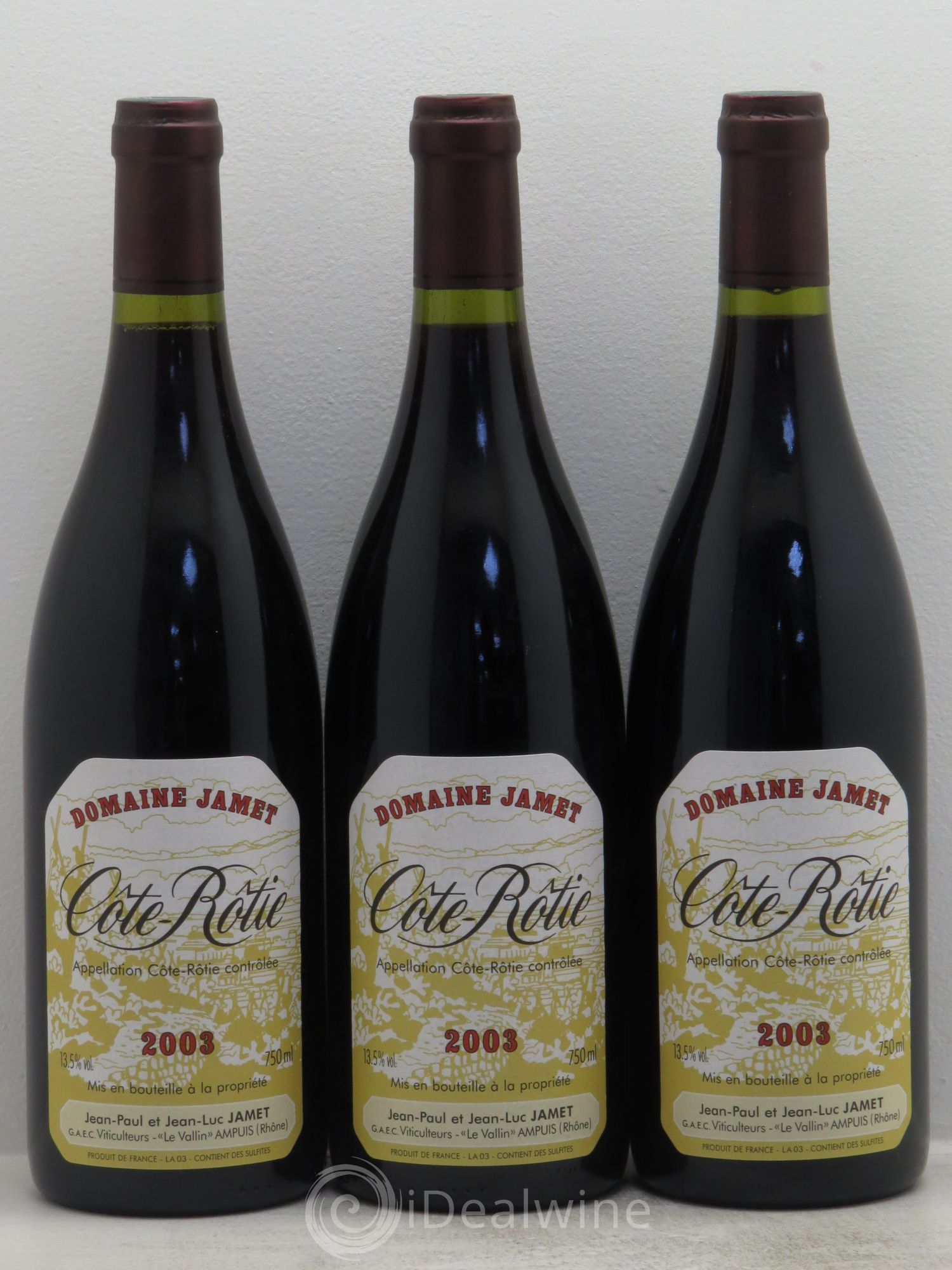 Côte-Rôtie Jamet (Domaine) 2003 - Lot de 3 bouteilles - 0