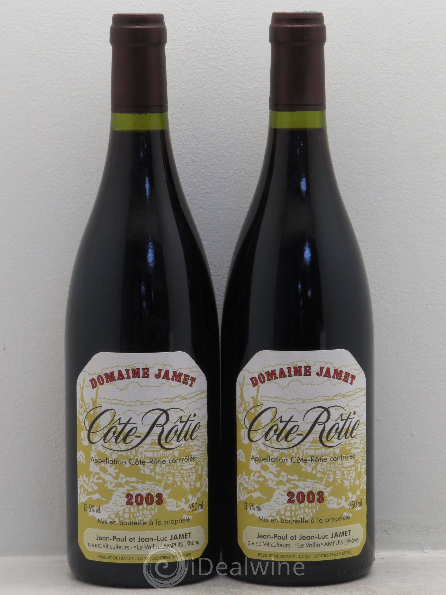 Côte-Rôtie Jamet (Domaine) 2003 - Lot de 2 bouteilles - 0