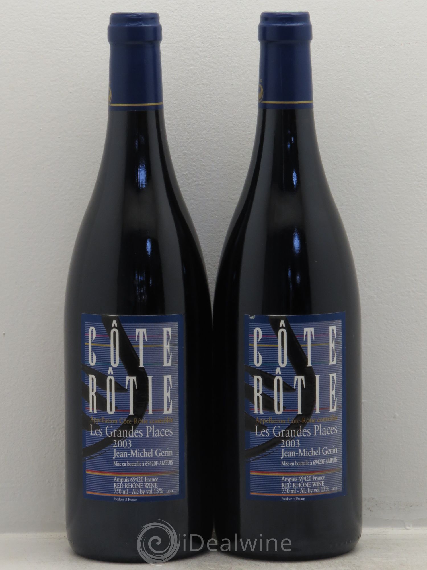 Côte-Rôtie Les Grandes Places Jean-Michel Gerin 2003 - Lot de 2 bouteilles - 0