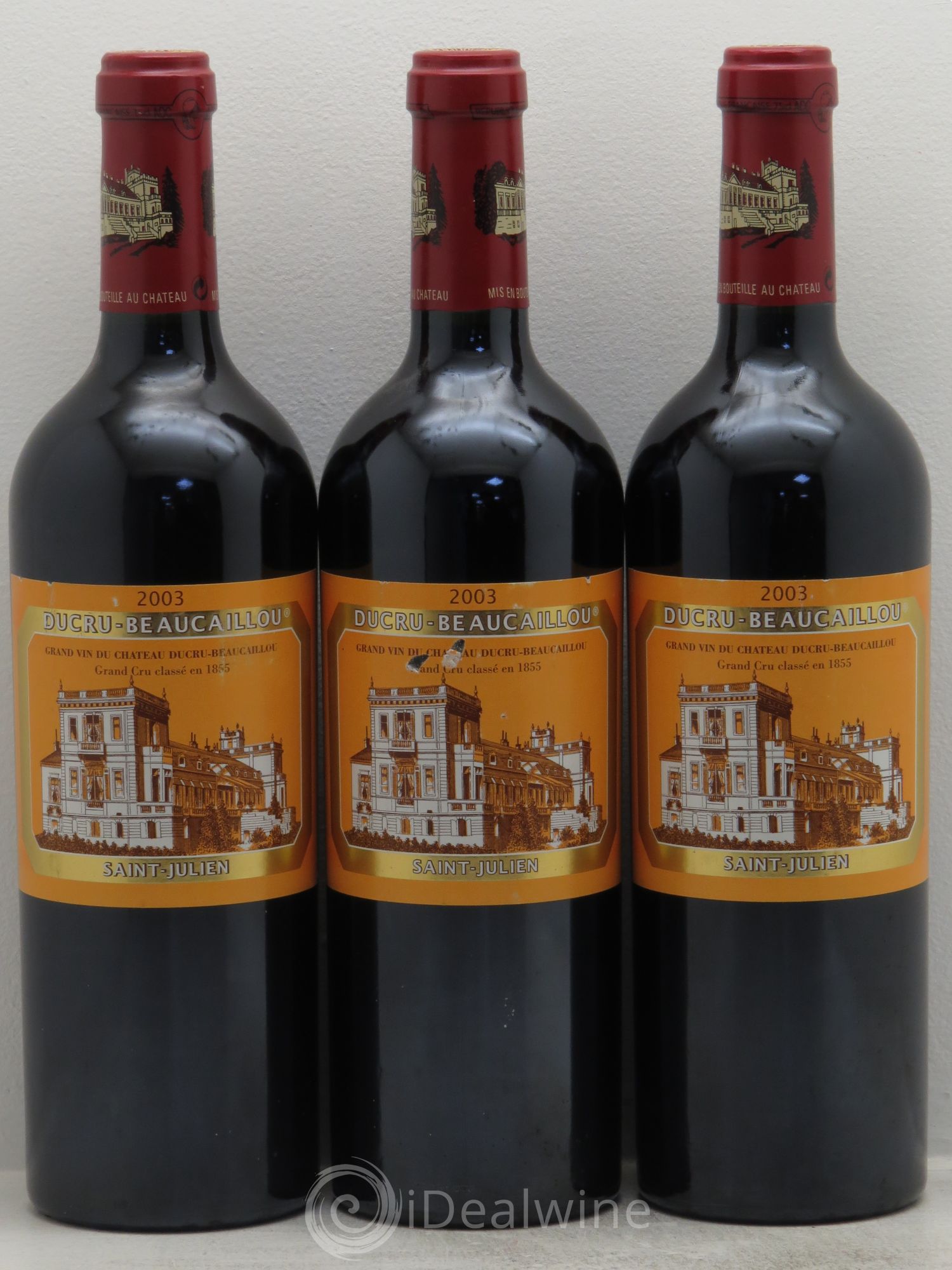 Château Ducru Beaucaillou 2ème Grand Cru Classé 2003 - Lot de 3 bouteilles - 0