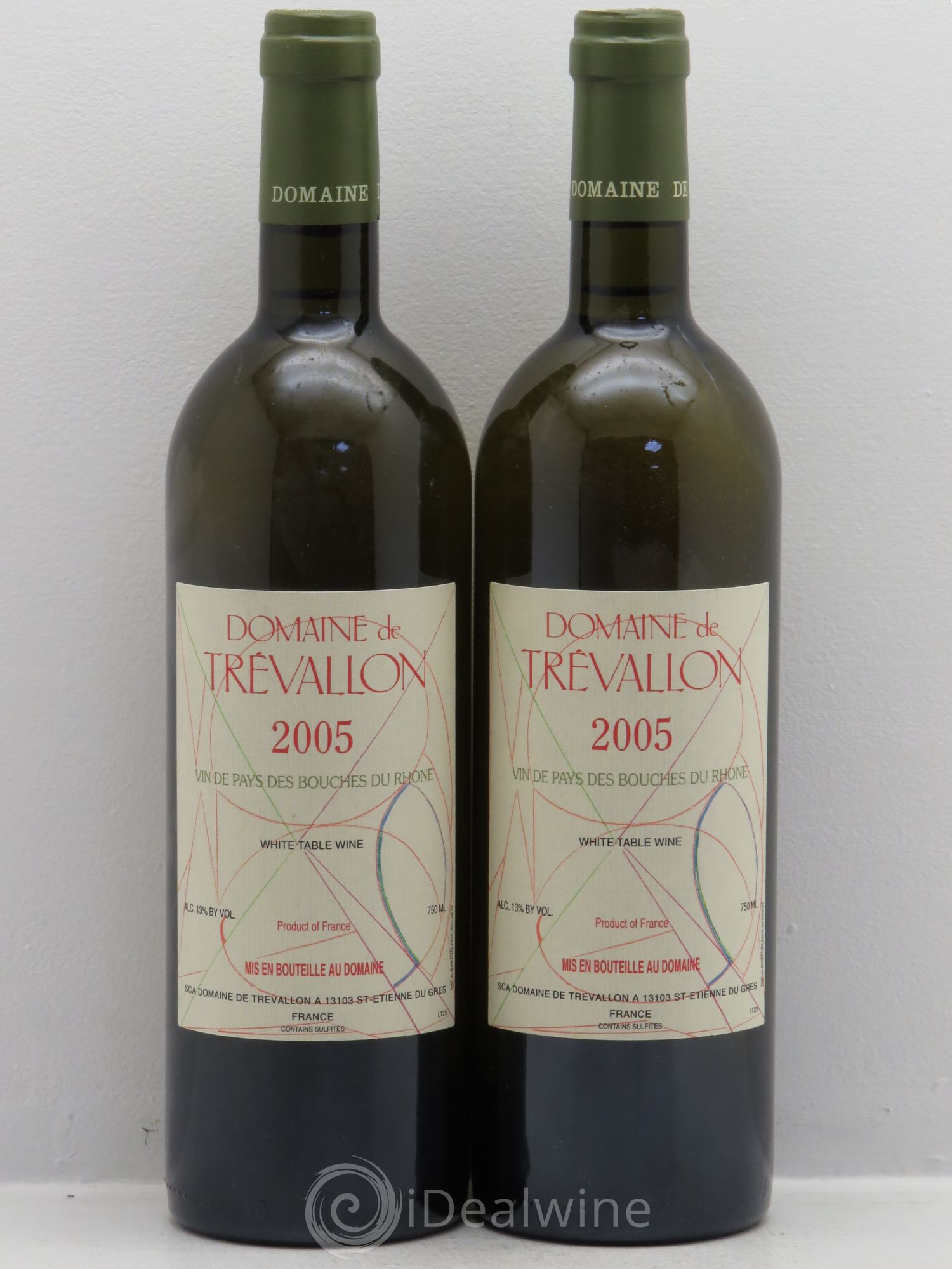 VDP Bouches du Rhône Trévallon (Domaine de) Eloi Dürrbach 2005 - Lot de 2 bouteilles - 0