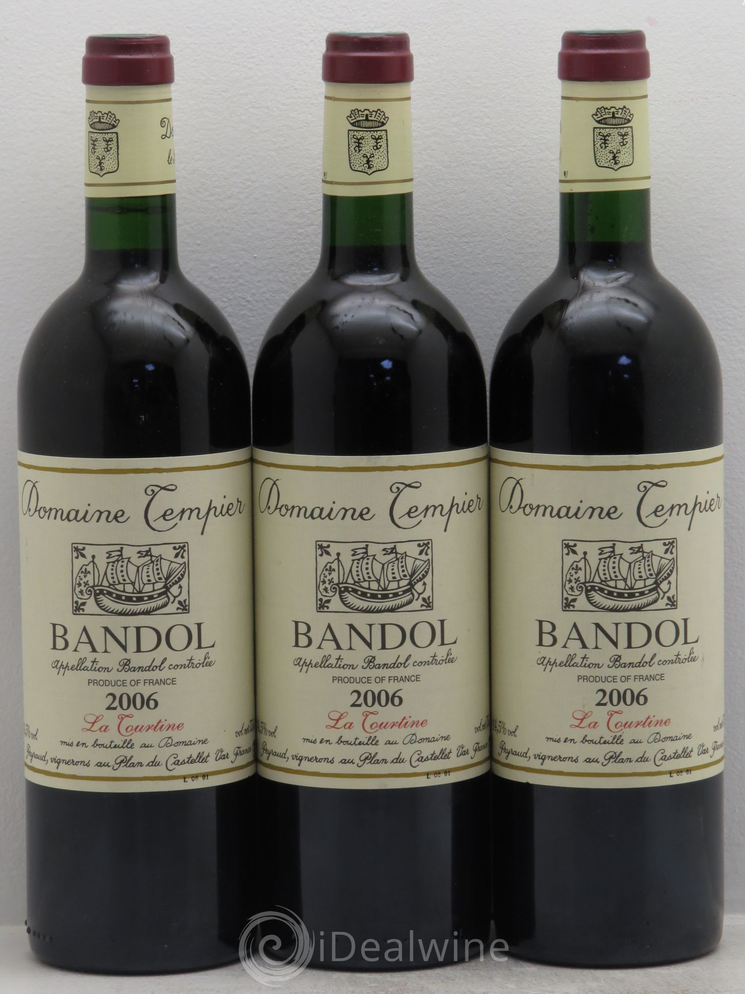 Bandol Domaine Tempier La Tourtine Famille Peyraud 2006 - Lot de 3 bouteilles - 0