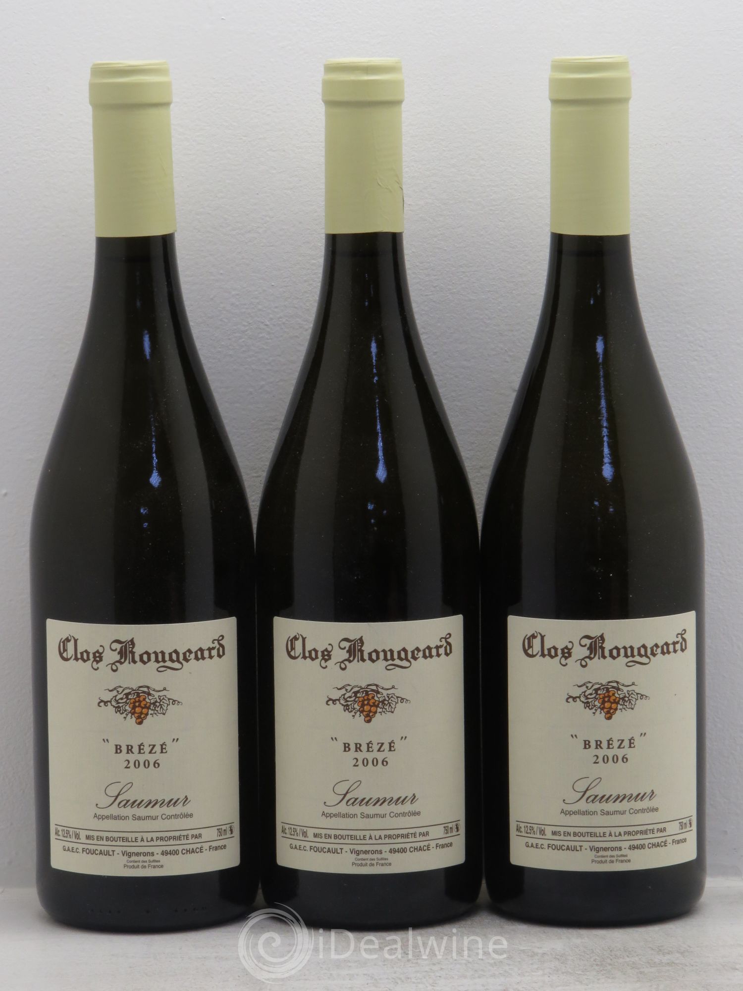 Saumur Brézé Clos Rougeard 2006 - Lot de 3 bouteilles - 0