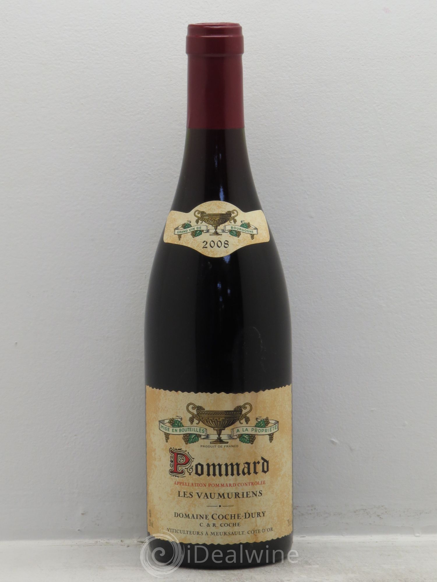 Pommard les Vaumuriens Coche Dury (Domaine) 2008 - Lot de 1 bouteille - 0