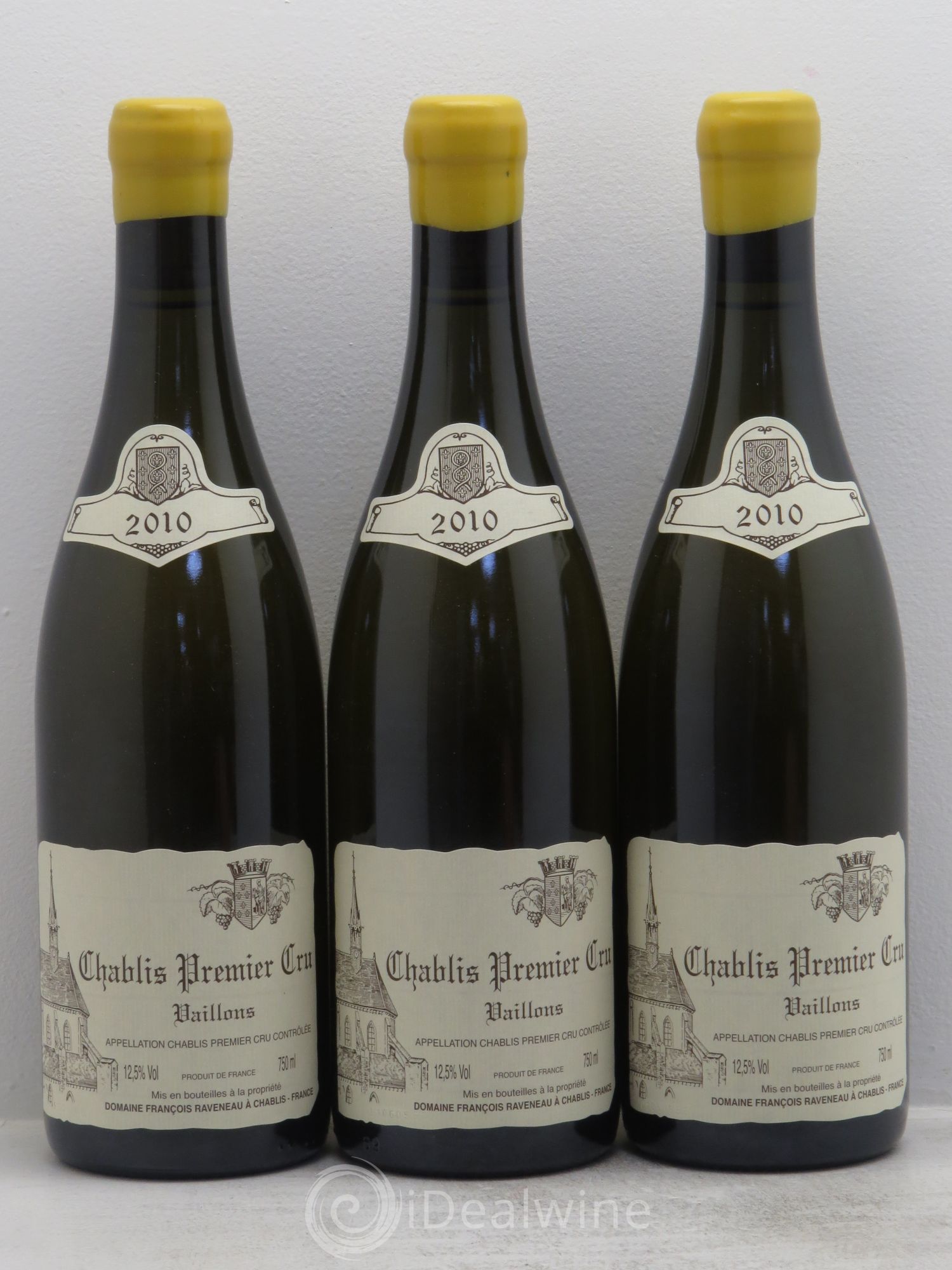 Chablis 1er Cru Vaillons Raveneau (Domaine) 2010 - Lot de 3 bouteilles - 0