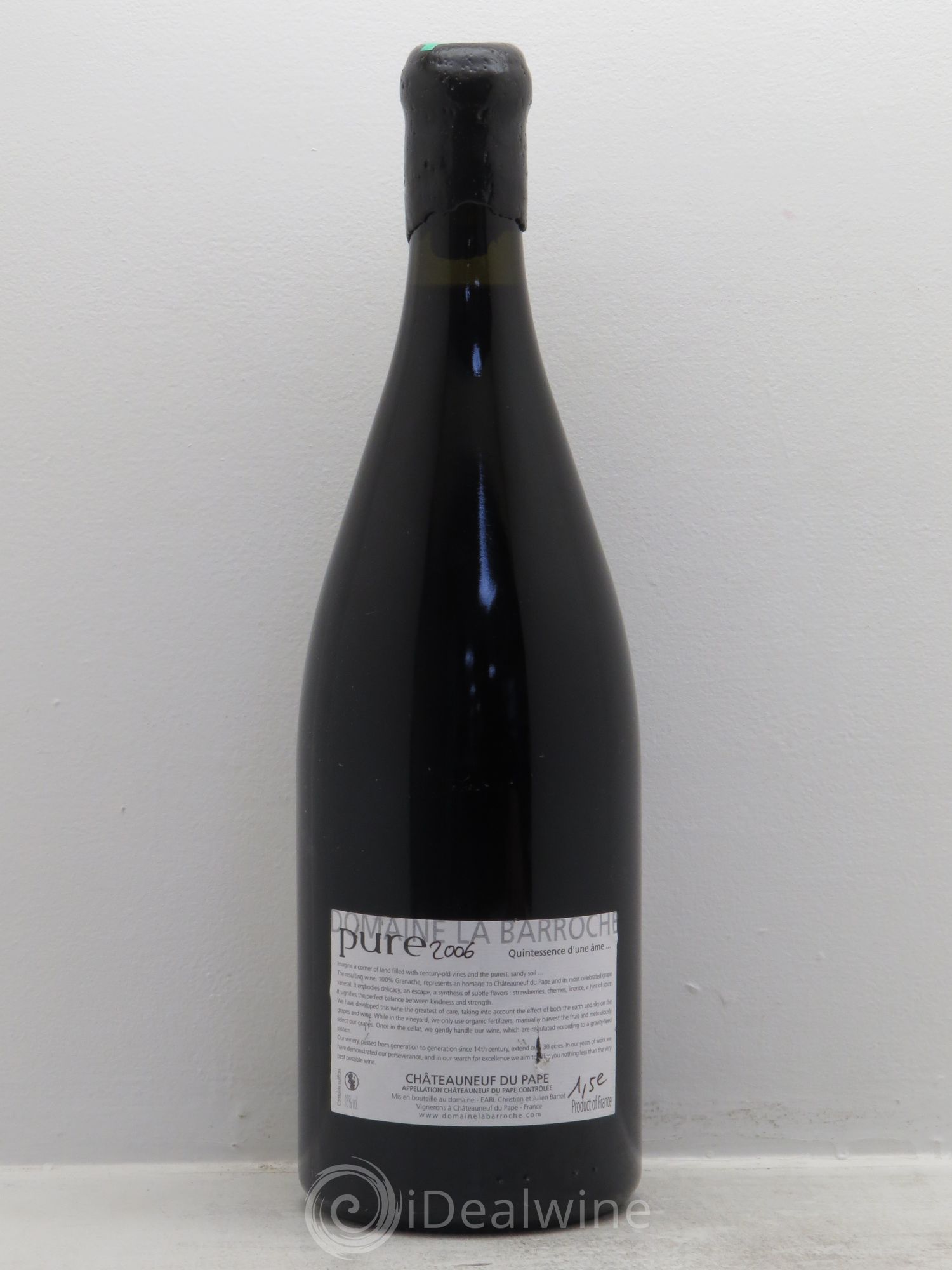 Châteauneuf-du-Pape Cuvée Pure Domaine La Barroche (sans prix de réserve) 2006 - Lot de 1 magnum - 1