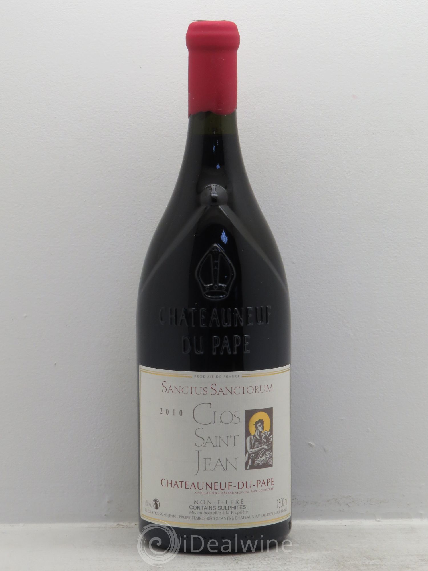 Châteauneuf-du-Pape Clos Saint-Jean Sanctus Sanctorum Pascal et Vincent Maurel 2010 - Lot de 1 magnum - 0