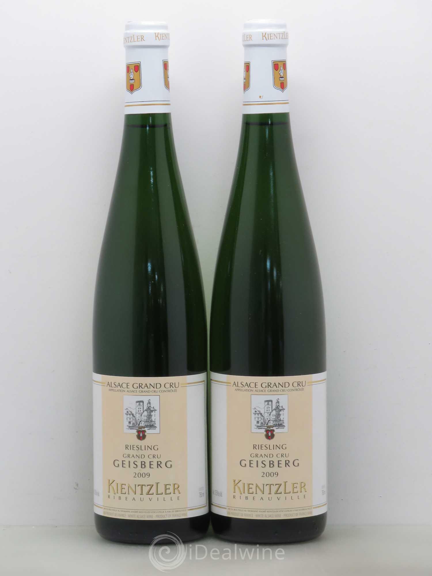 Riesling Geisberg Kientzler (sans prix de réserve) 2009 - Lotto di 2 bottiglie - 0