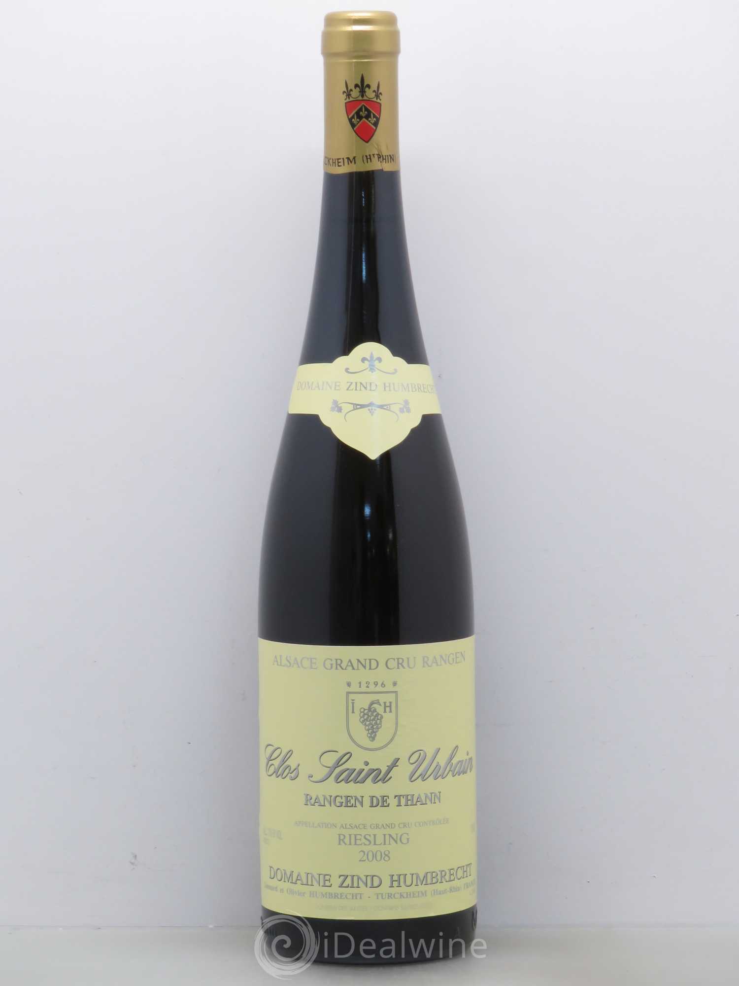 Alsace Riesling Grand Cru Rangen de Thann Clos Saint Urbain Zind-Humbrecht (Domaine) 2008 - Lot de 1 bouteille - 0