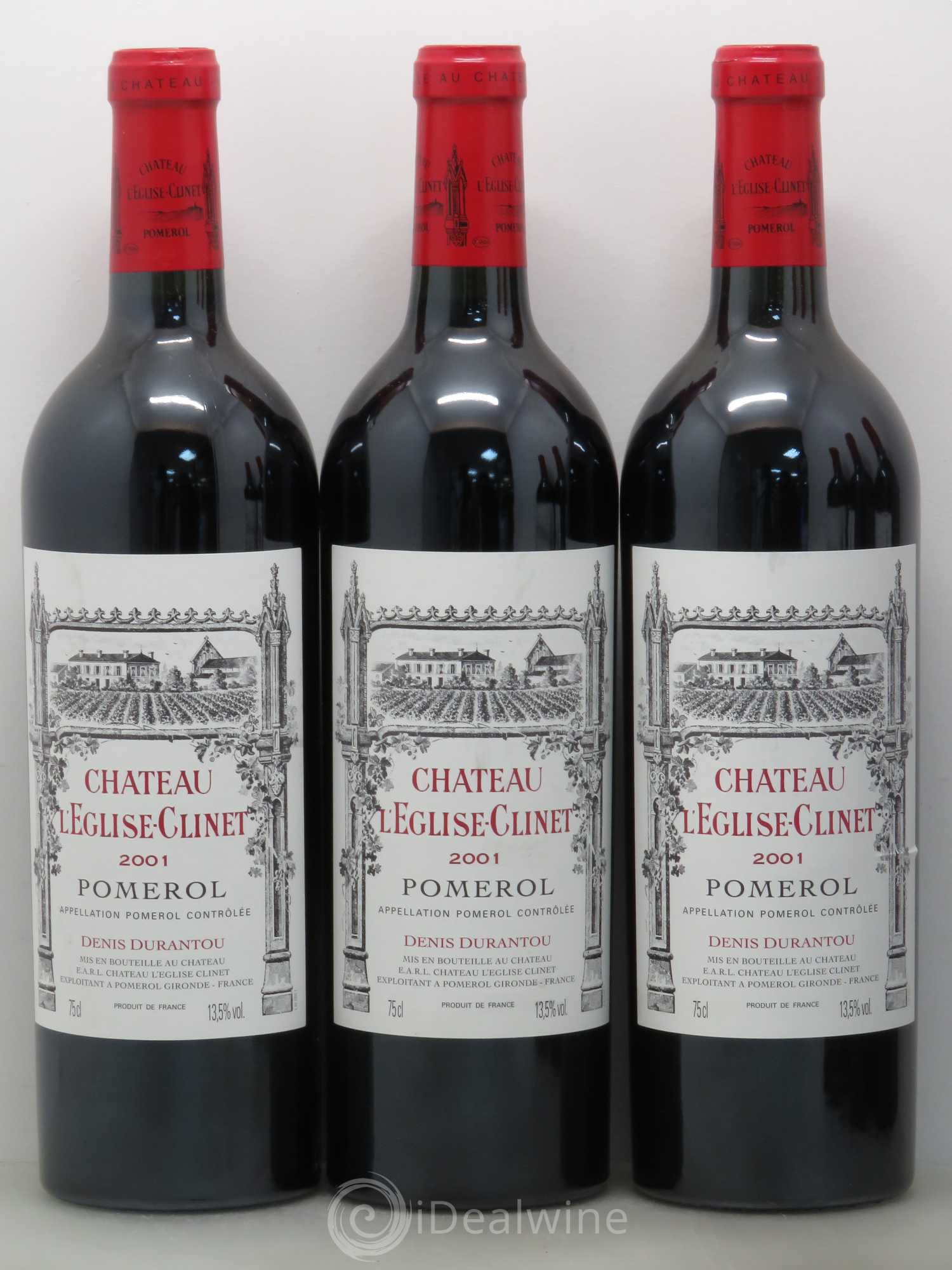 Château l' Église Clinet 2001 - Lot de 6 bouteilles - 1