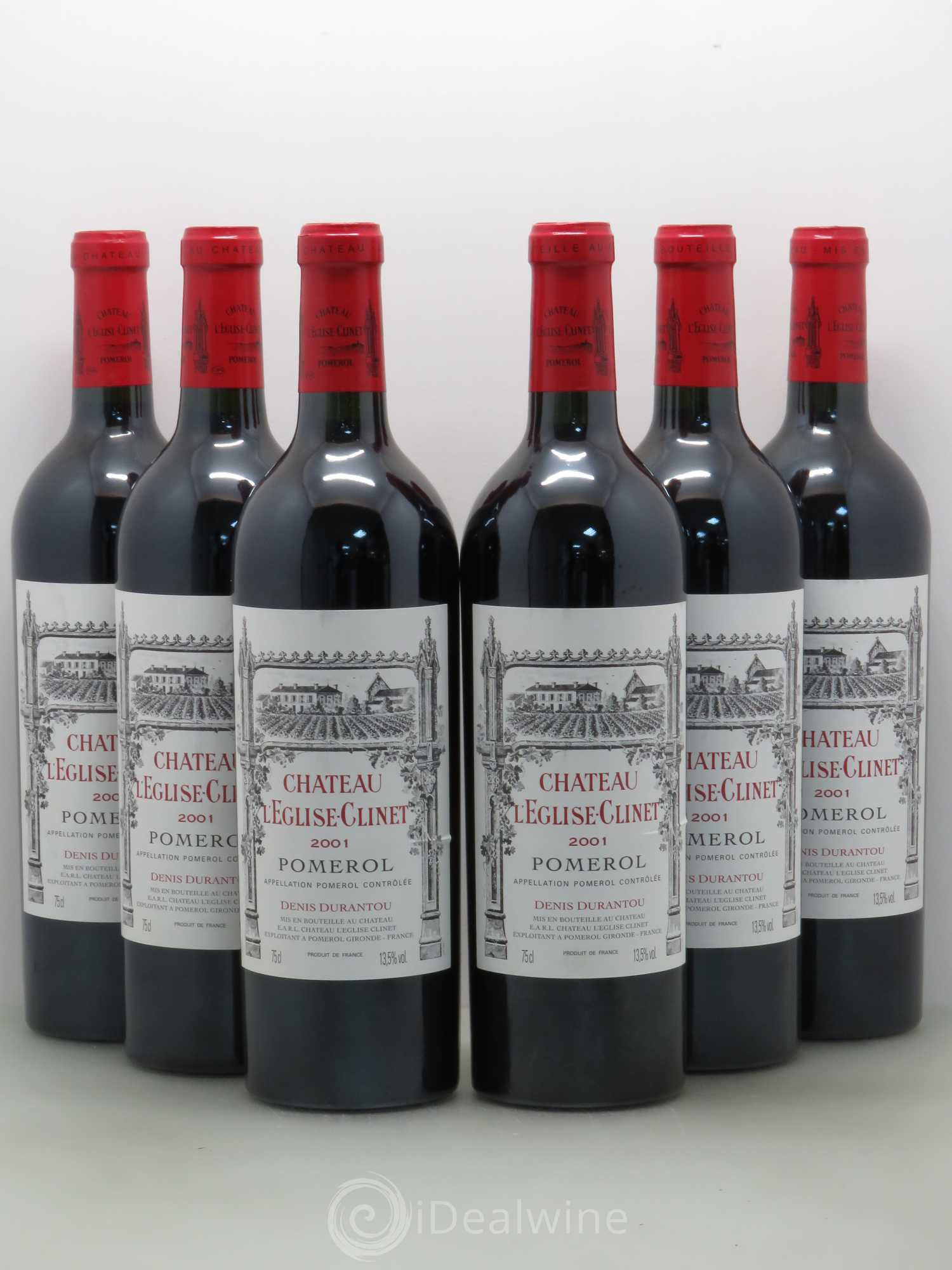 Château l' Église Clinet 2001 - Lot de 6 bouteilles - 0