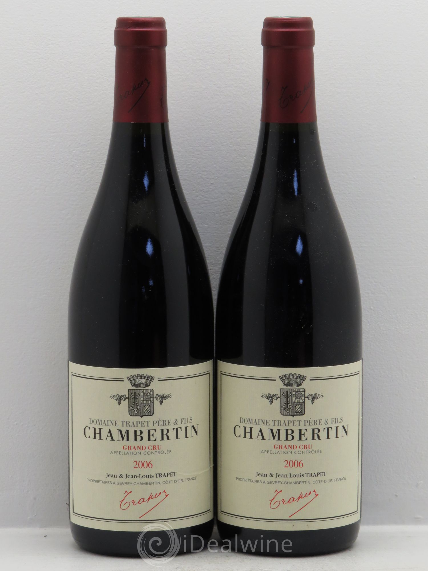 Chambertin Grand Cru Domaine Trapet 2006 - Lot de 2 bouteilles - 0