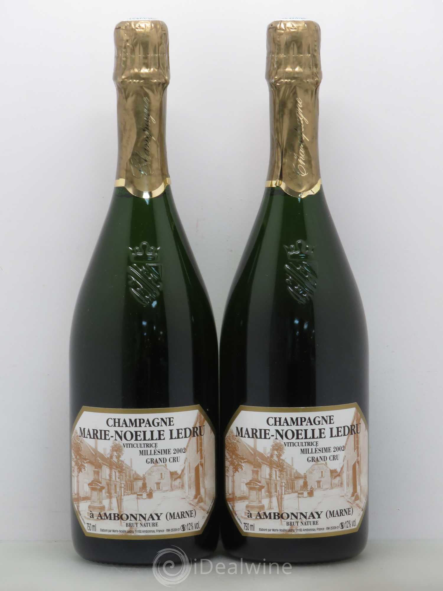 Champagne Marie Ledru 2002 - Lot de 2 bouteilles - 0